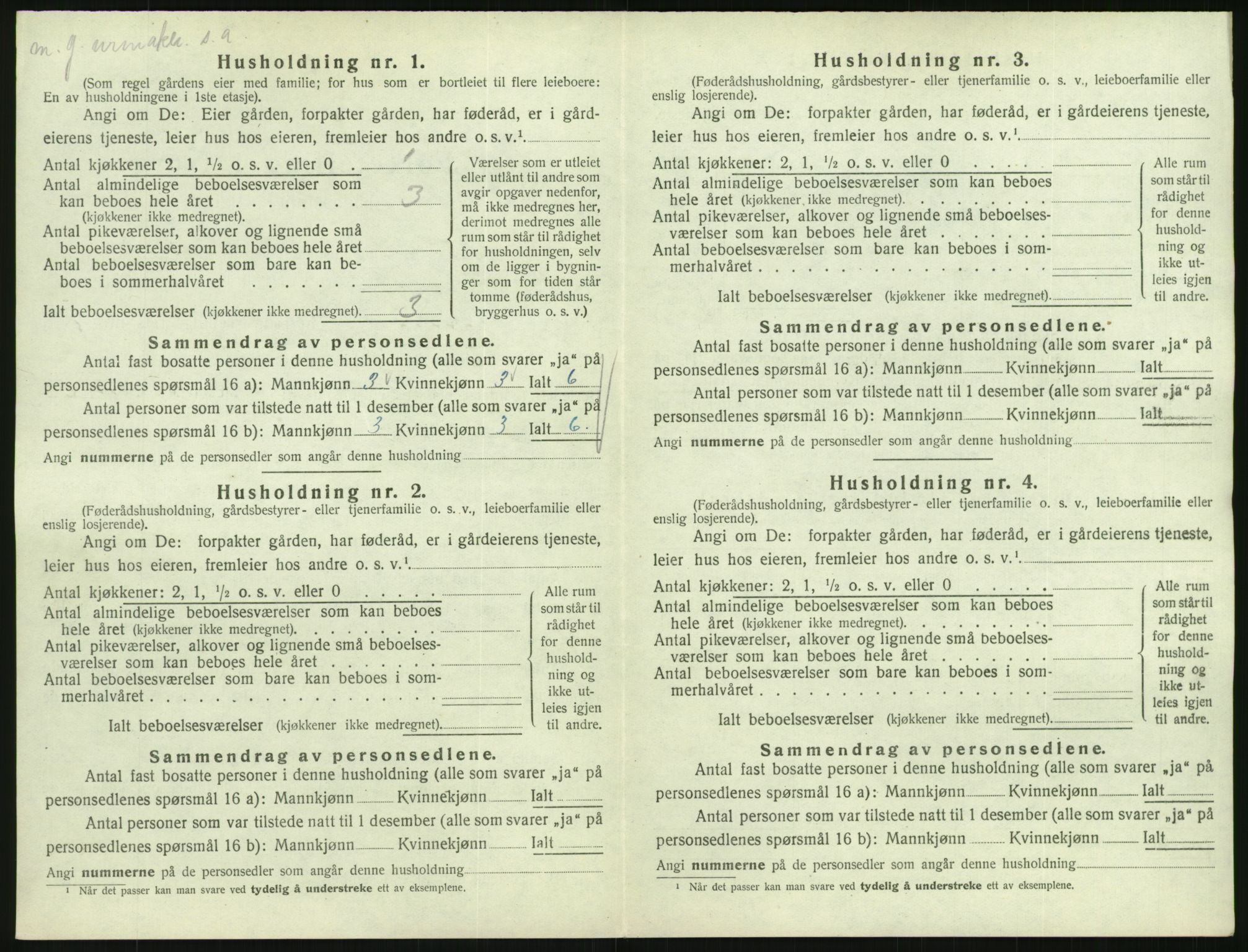 SAK, 1920 census for Konsmo, 1920, p. 41