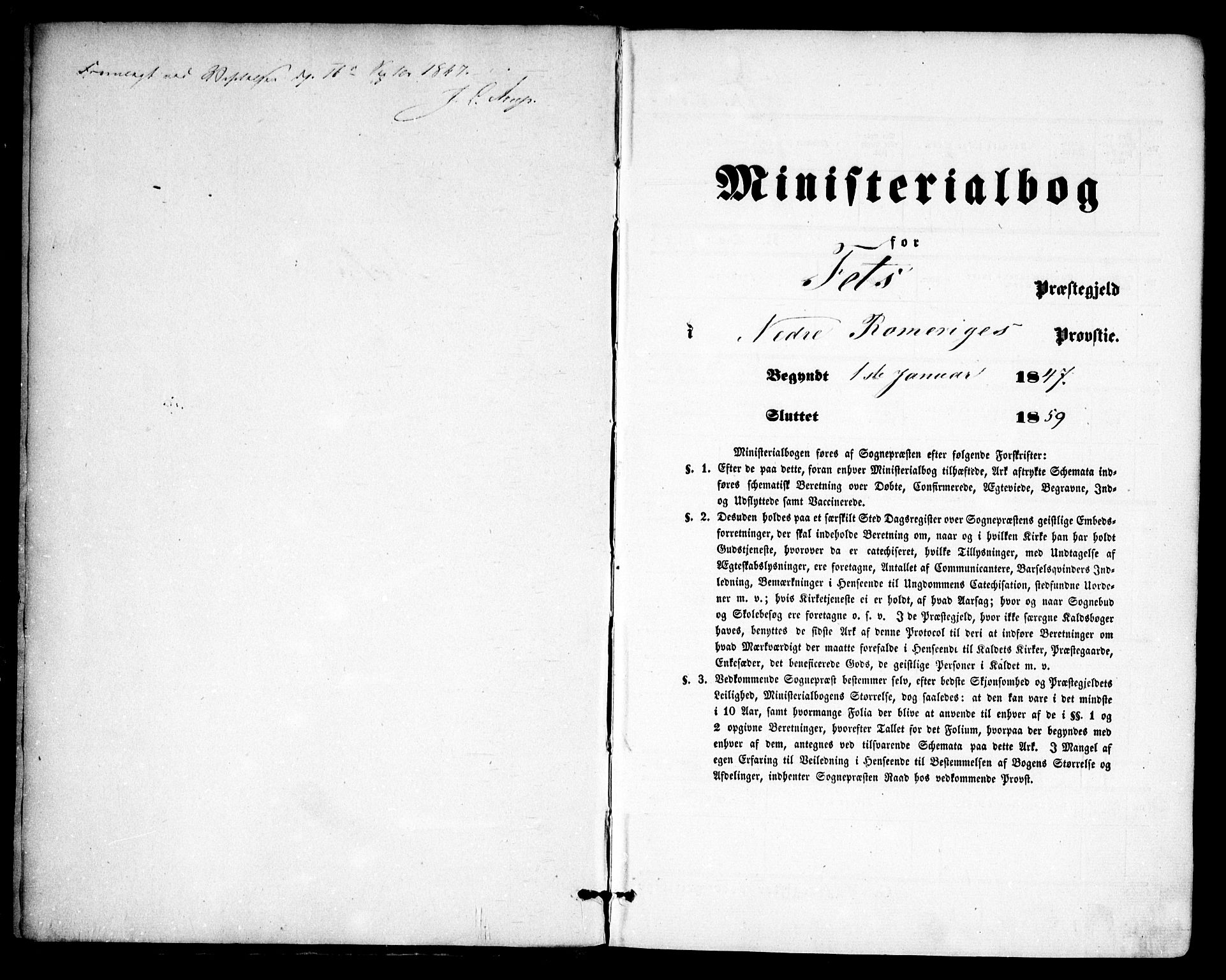 Fet prestekontor Kirkebøker, AV/SAO-A-10370a/F/Fa/L0010: Parish register (official) no. I 10, 1847-1859