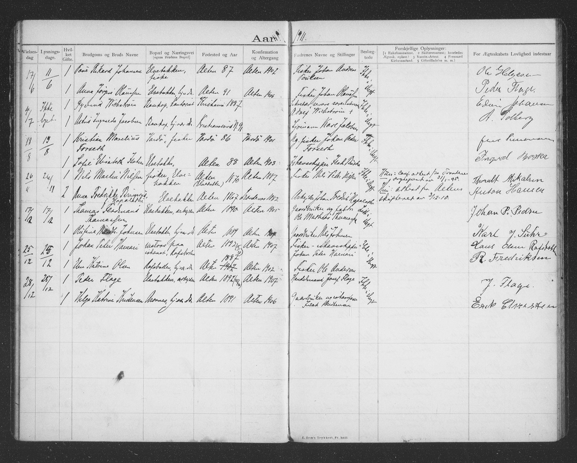 Alta sokneprestkontor, AV/SATØ-S-1338/I/Ib/L0045: Banns register no. 45, 1903-1921