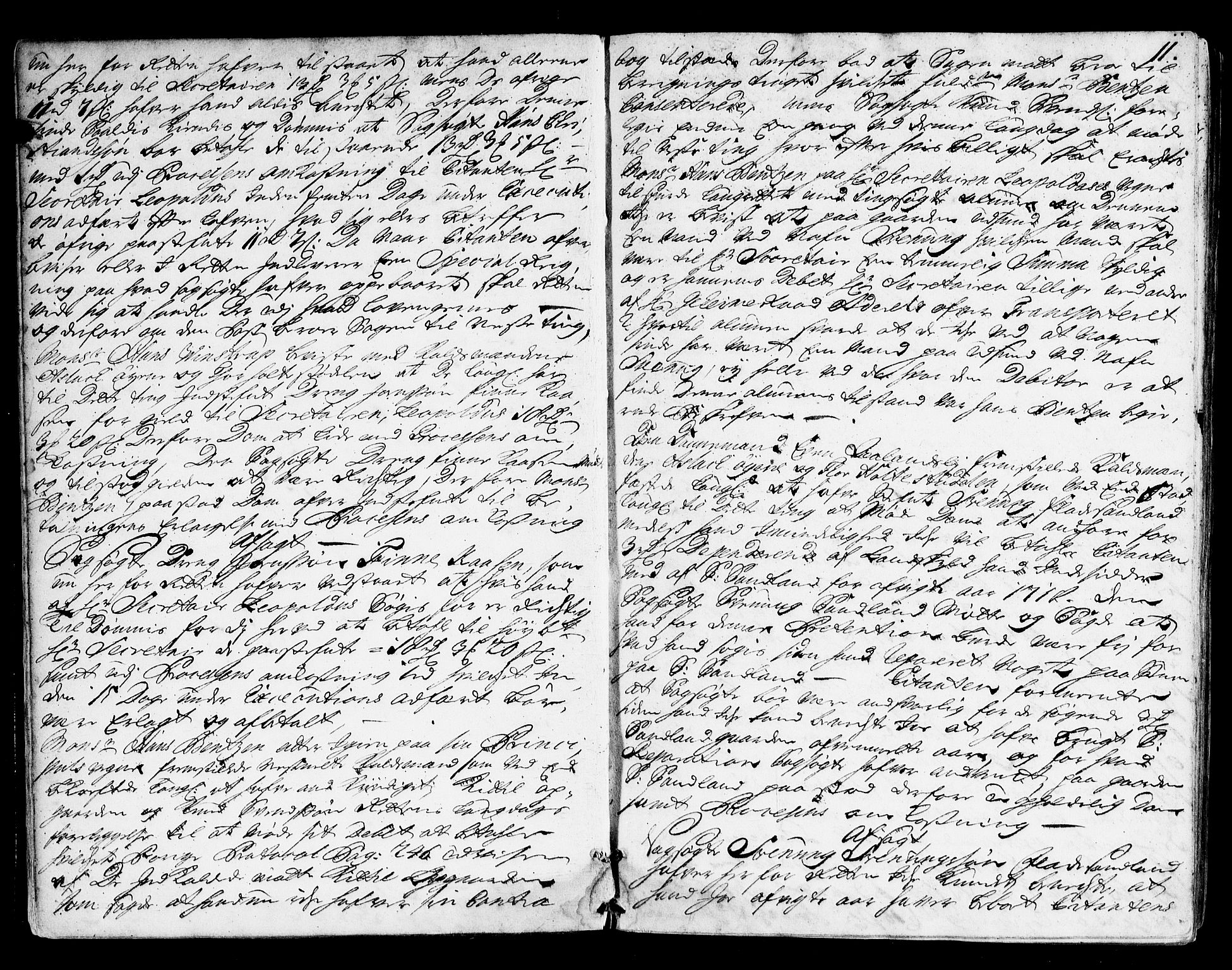 Vest-Telemark sorenskriveri, AV/SAKO-A-134/F/Fa/L0022: Tingbok, 1722-1724, p. 11