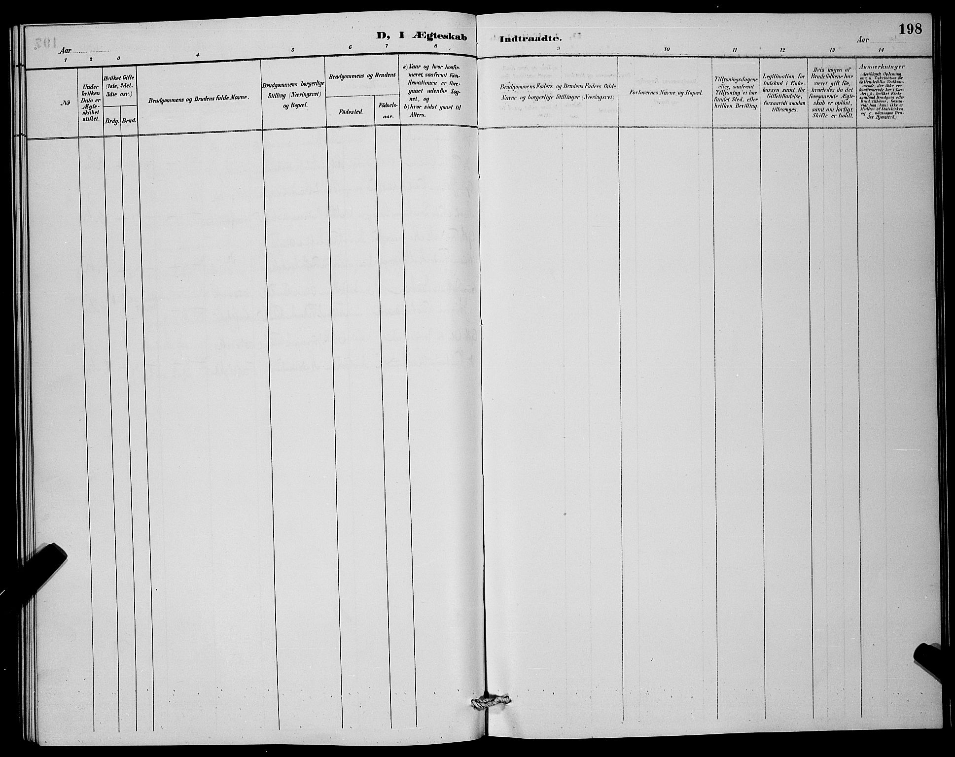 Lenvik sokneprestembete, AV/SATØ-S-1310/H/Ha/Hab/L0007klokker: Parish register (copy) no. 7, 1890-1898, p. 198