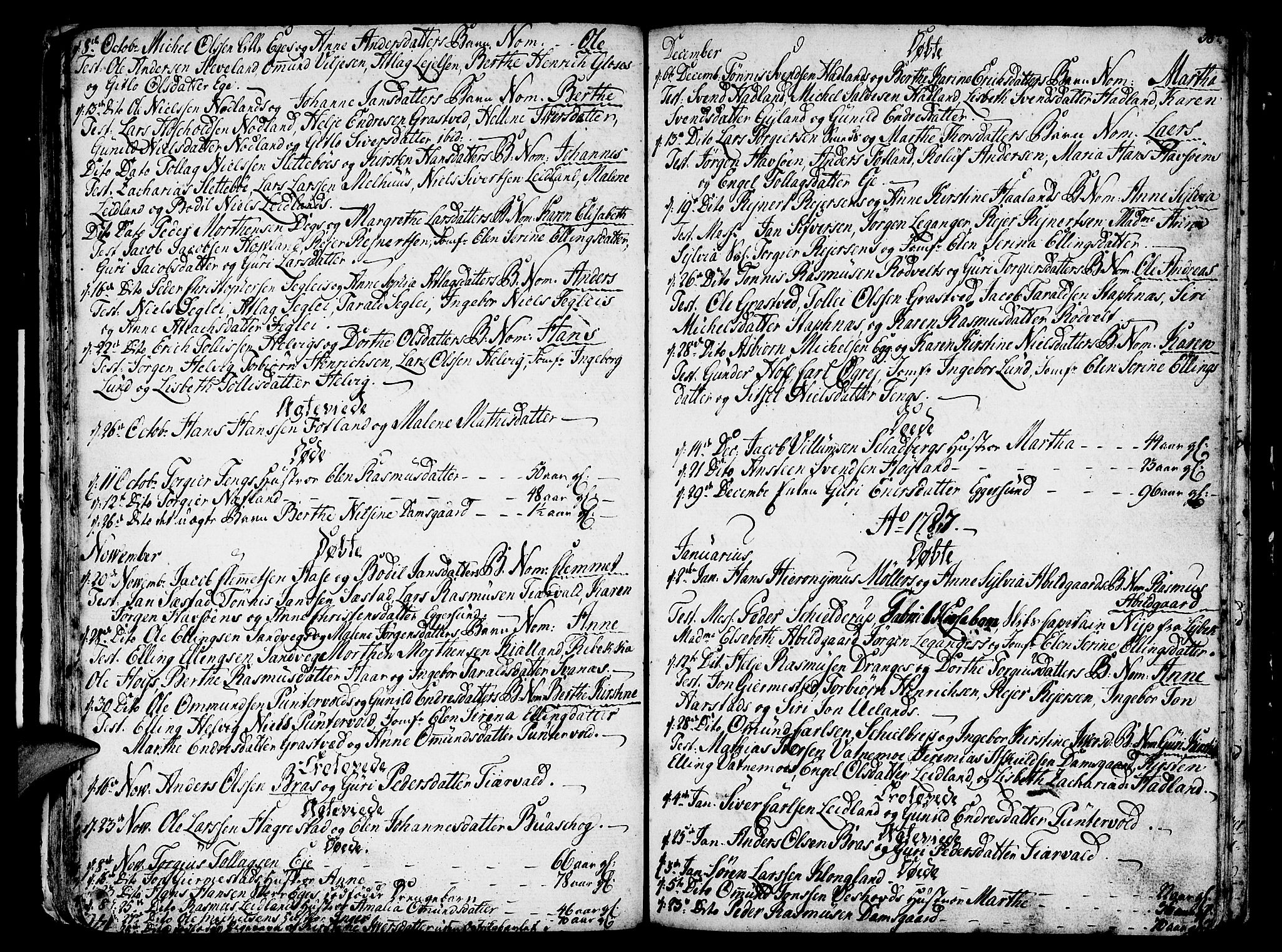 Eigersund sokneprestkontor, SAST/A-101807/S08/L0004: Parish register (official) no. A 4 /1, 1776-1789, p. 38