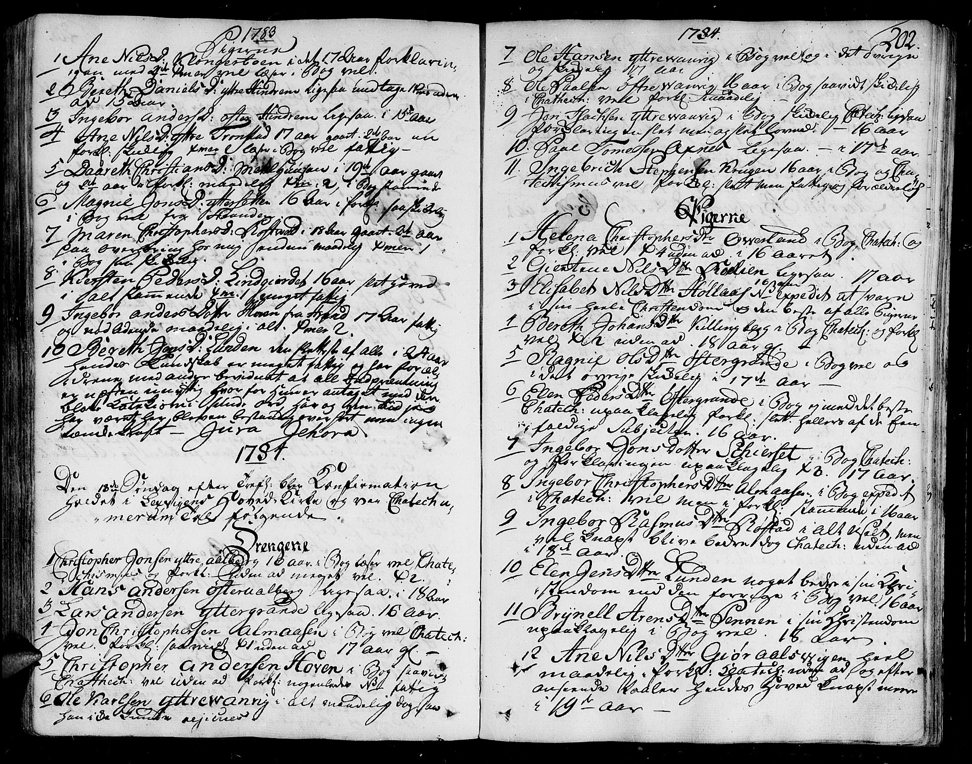 Ministerialprotokoller, klokkerbøker og fødselsregistre - Nord-Trøndelag, AV/SAT-A-1458/701/L0004: Parish register (official) no. 701A04, 1783-1816, p. 202