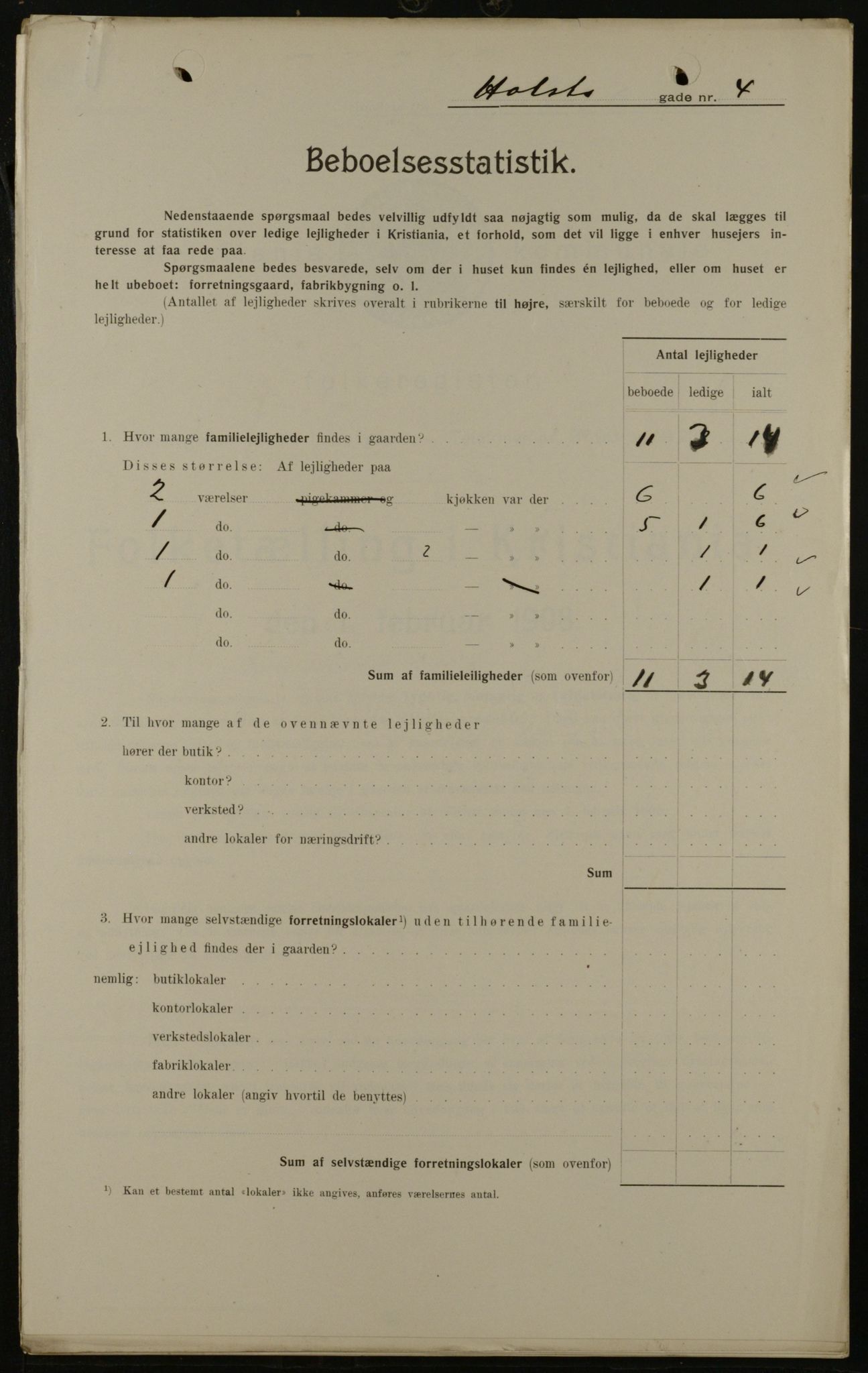 OBA, Municipal Census 1908 for Kristiania, 1908, p. 36876