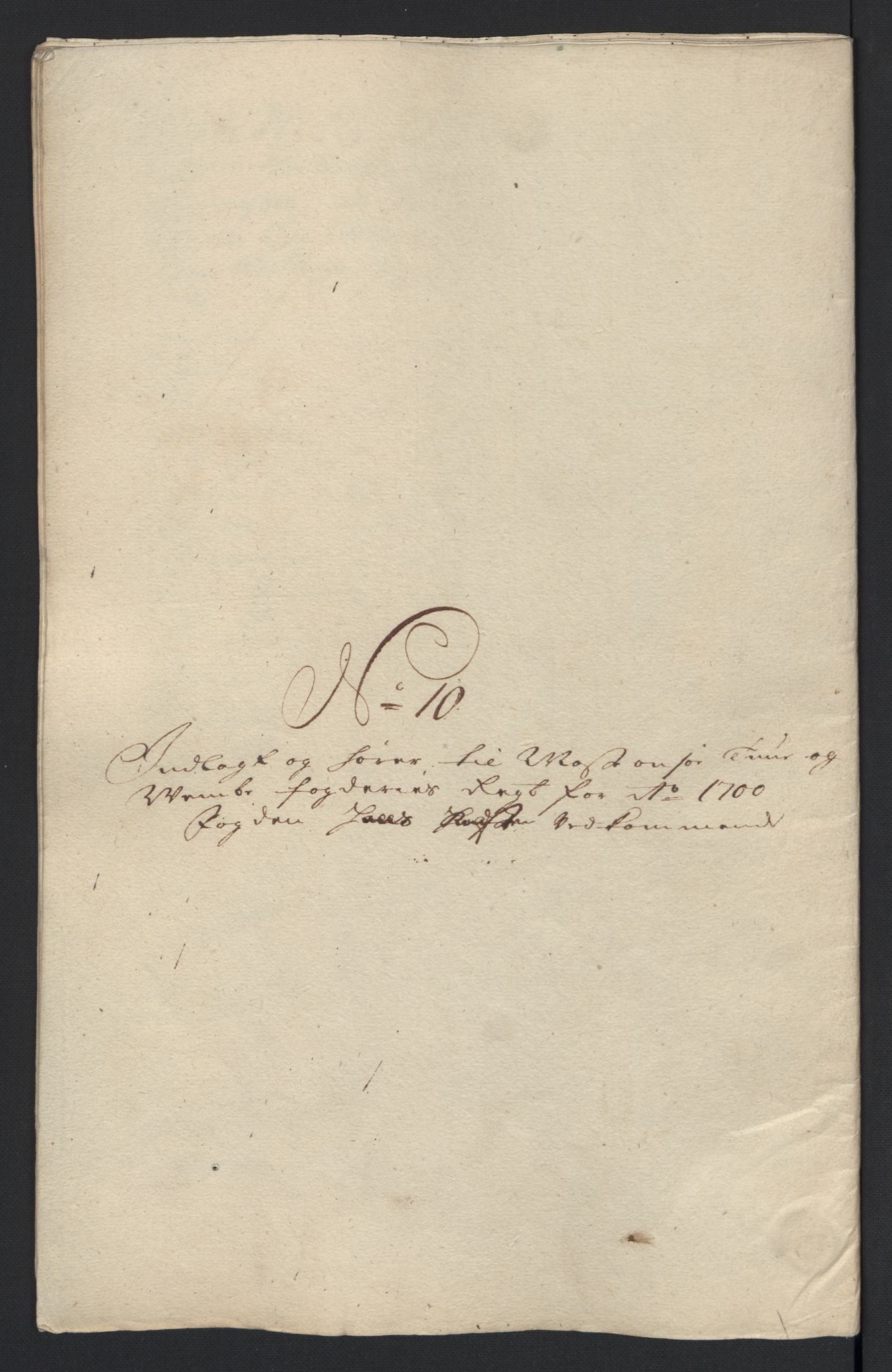 Rentekammeret inntil 1814, Reviderte regnskaper, Fogderegnskap, RA/EA-4092/R04/L0129: Fogderegnskap Moss, Onsøy, Tune, Veme og Åbygge, 1700, p. 311