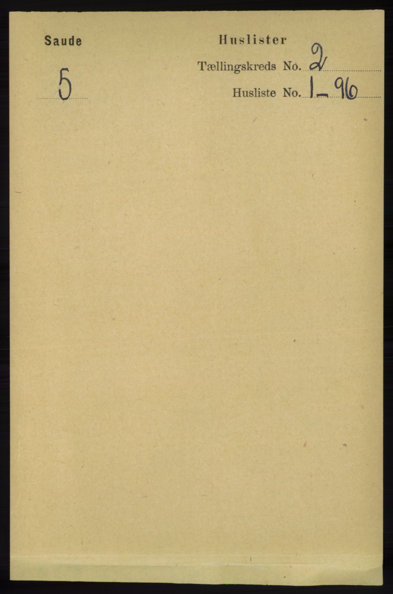RA, 1891 census for 1135 Sauda, 1891, p. 523