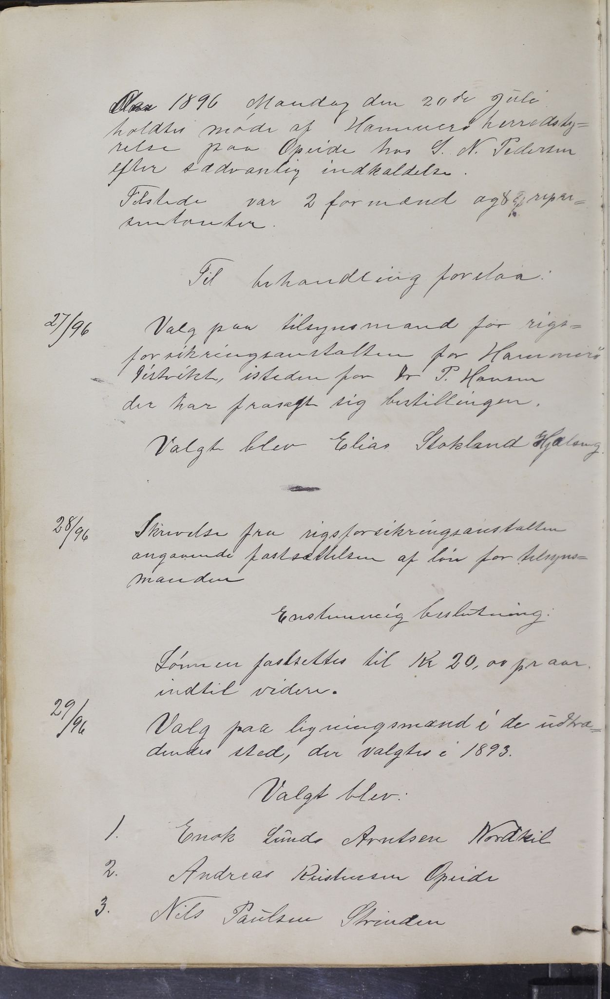 Hamarøy kommune. Formannskapet, AIN/K-18490.150/100/L0001: Møtebok, 1881-1901, p. 170