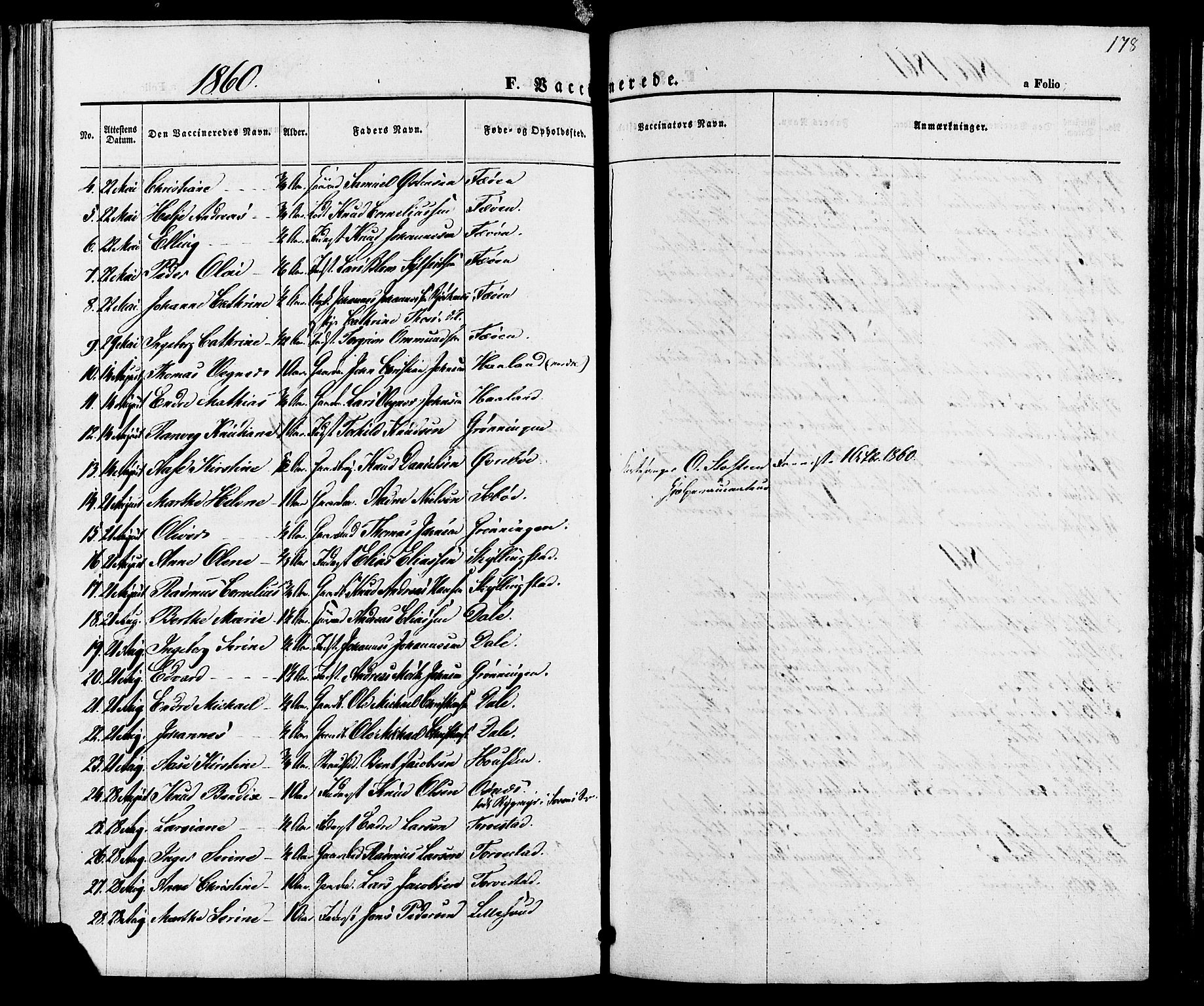 Torvastad sokneprestkontor, AV/SAST-A -101857/H/Ha/Haa/L0010: Parish register (official) no. A 10, 1857-1878, p. 178