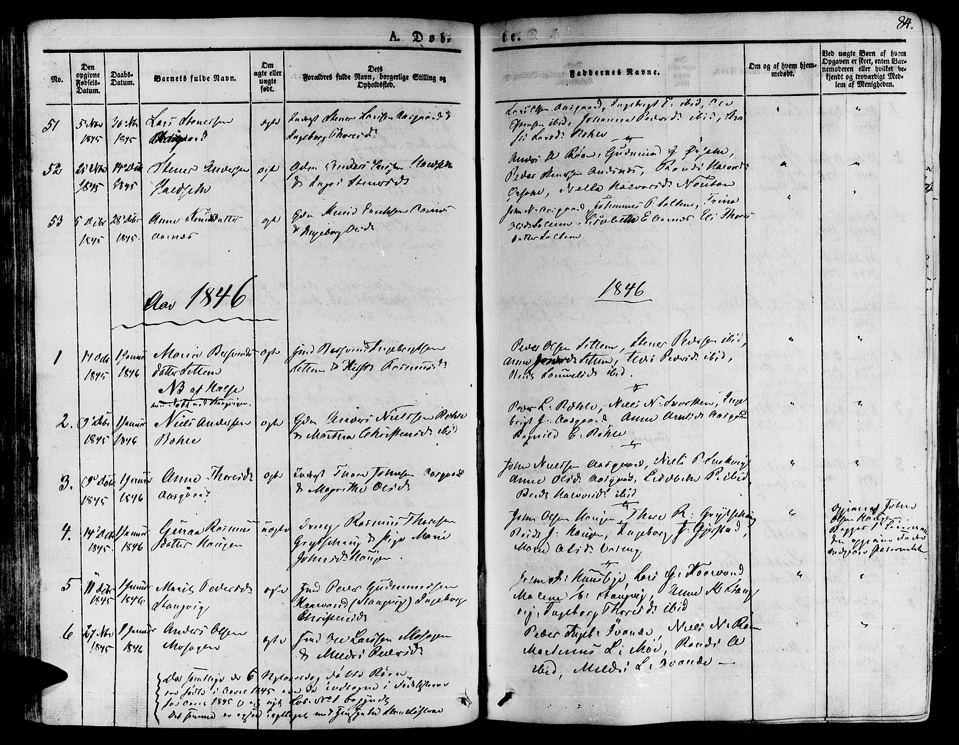 Ministerialprotokoller, klokkerbøker og fødselsregistre - Møre og Romsdal, SAT/A-1454/592/L1024: Parish register (official) no. 592A03 /1, 1831-1849, p. 84
