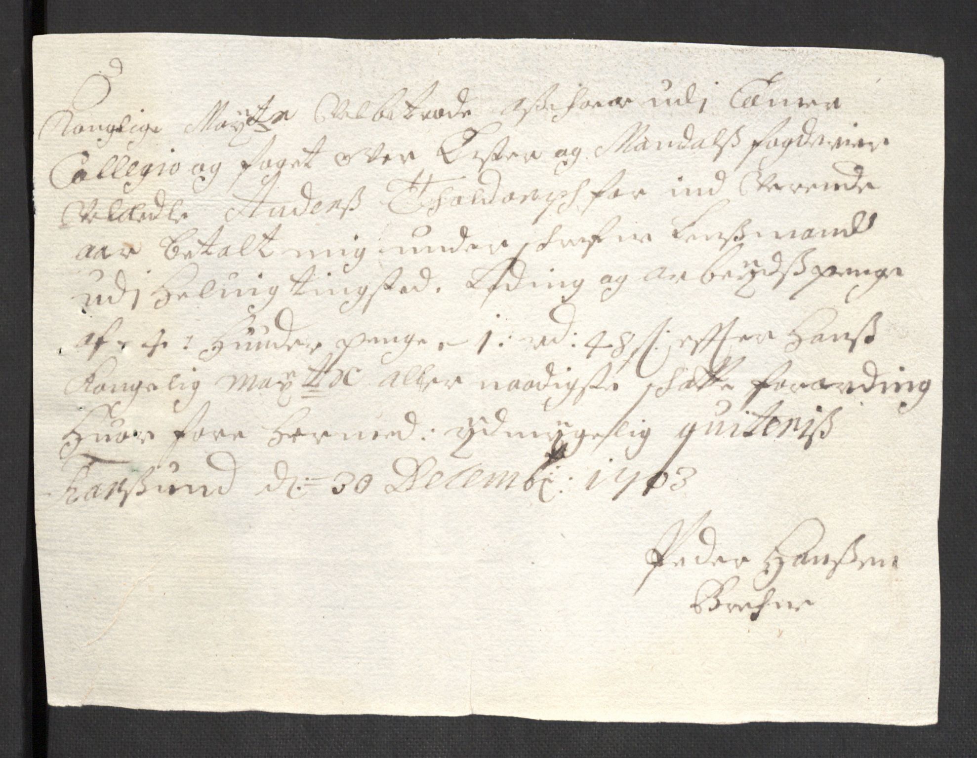 Rentekammeret inntil 1814, Reviderte regnskaper, Fogderegnskap, AV/RA-EA-4092/R43/L2550: Fogderegnskap Lista og Mandal, 1703-1704, p. 93