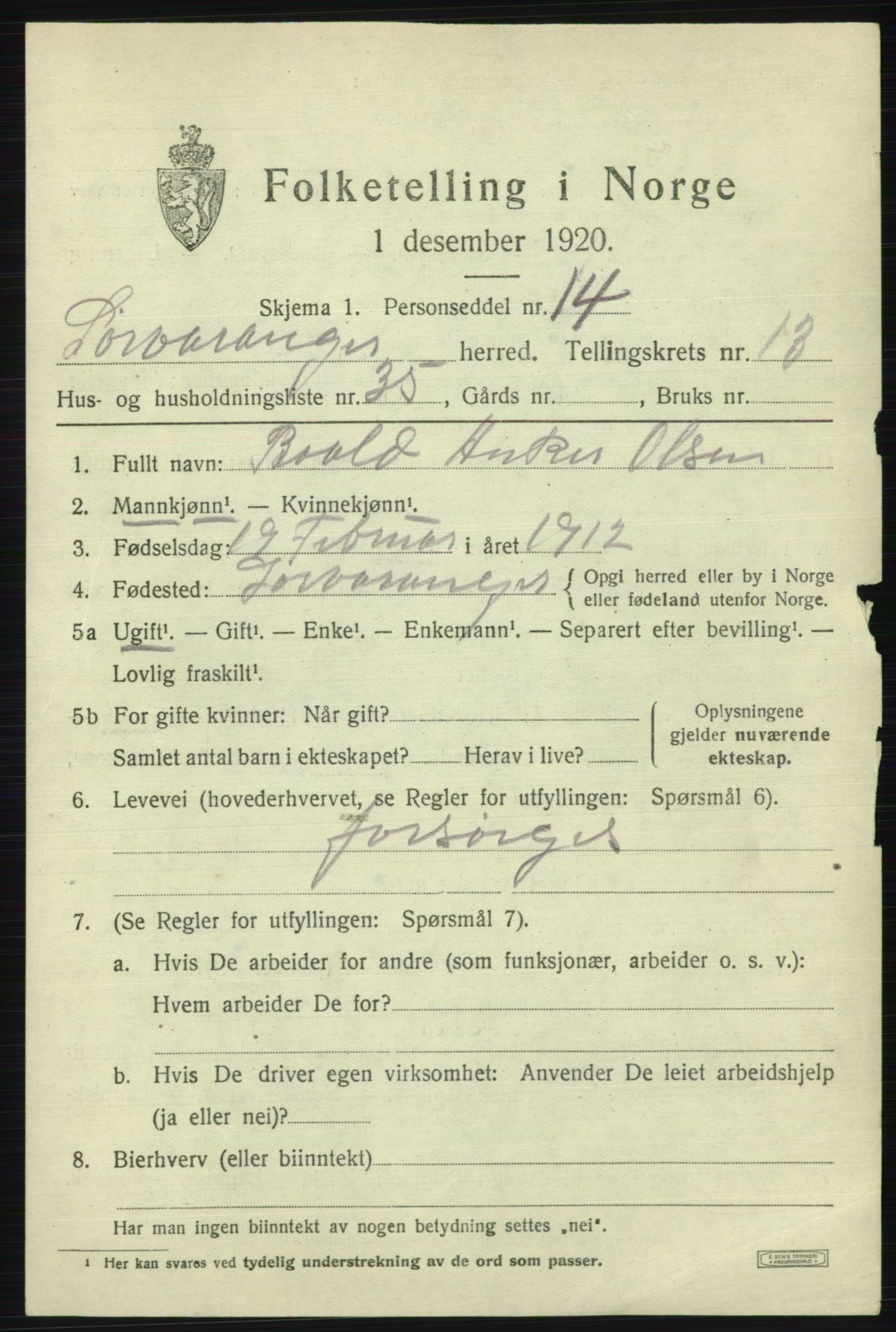 SATØ, 1920 census for Sør-Varanger, 1920, p. 11729