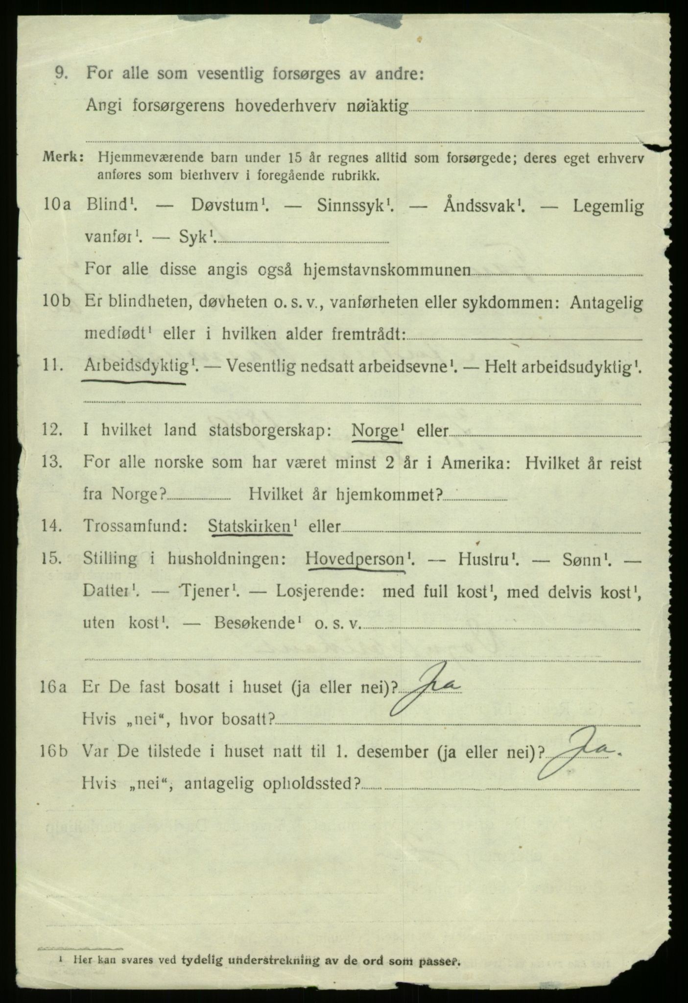 SAB, 1920 census for Fana, 1920, p. 12568