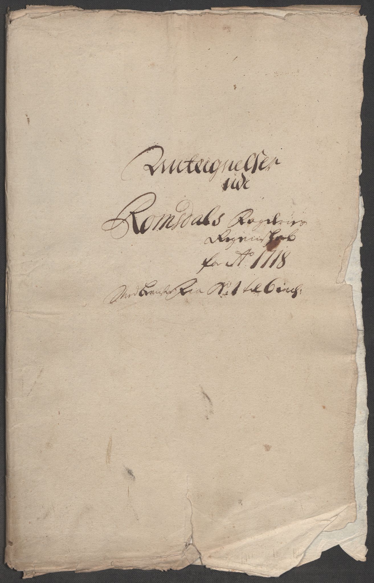 Rentekammeret inntil 1814, Reviderte regnskaper, Fogderegnskap, RA/EA-4092/R55/L3665: Fogderegnskap Romsdal, 1718, p. 235