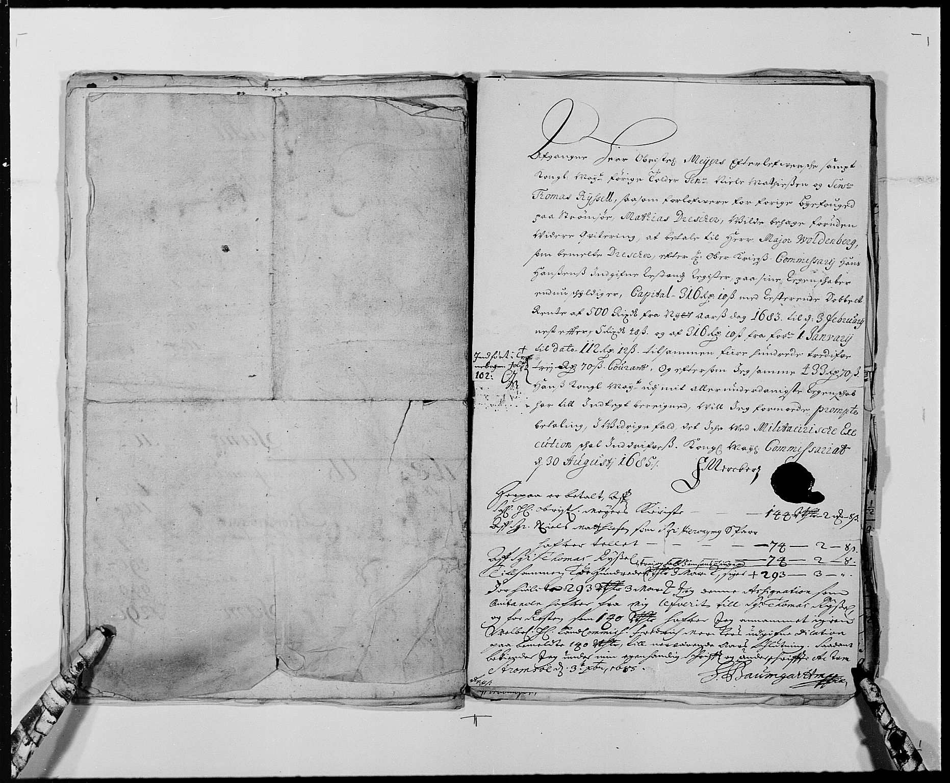 Rentekammeret inntil 1814, Reviderte regnskaper, Byregnskaper, AV/RA-EA-4066/R/Rg/L0140: [G1] Kontribusjonsregnskap, 1679-1692, p. 264