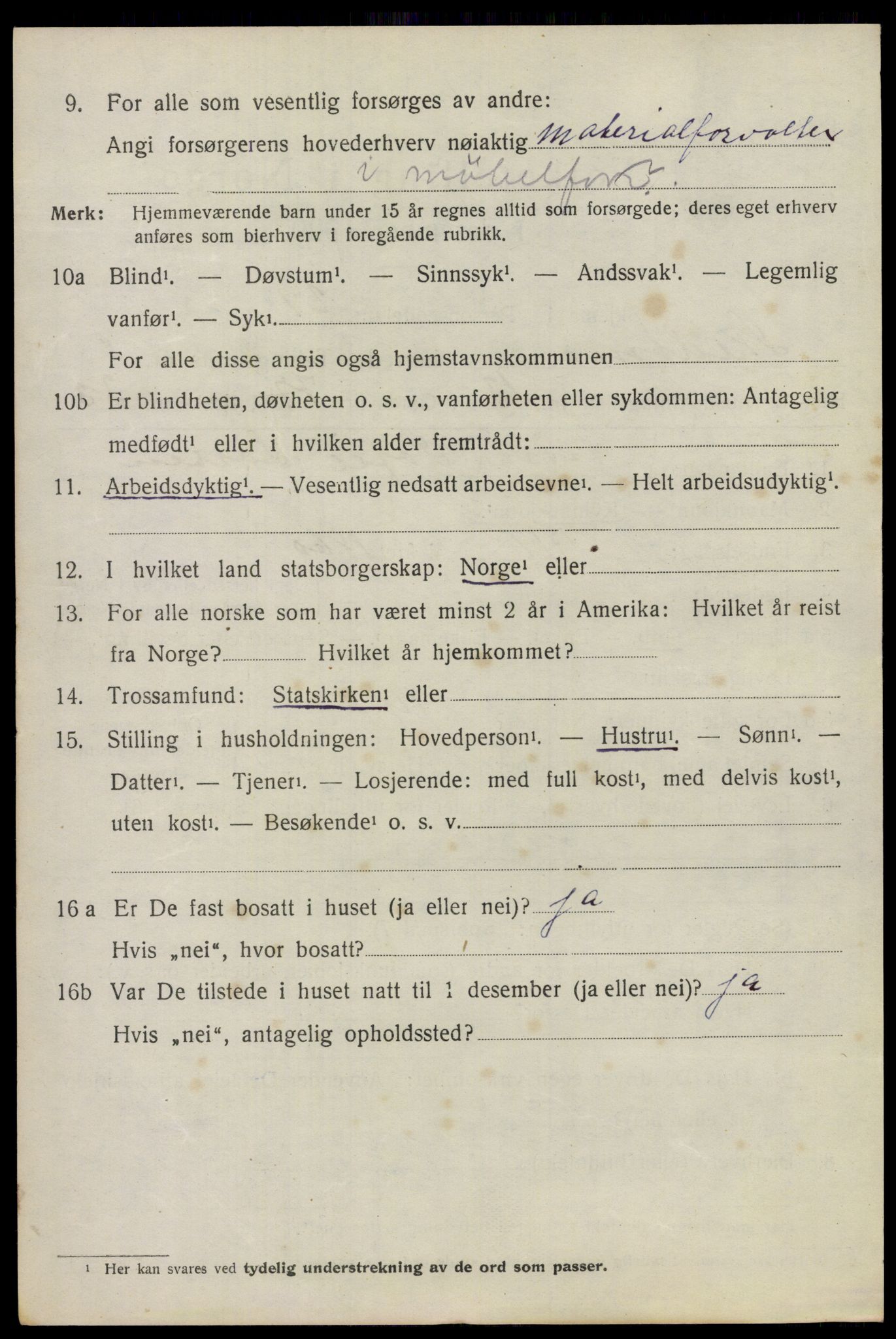 SAO, 1920 census for Skedsmo, 1920, p. 9058