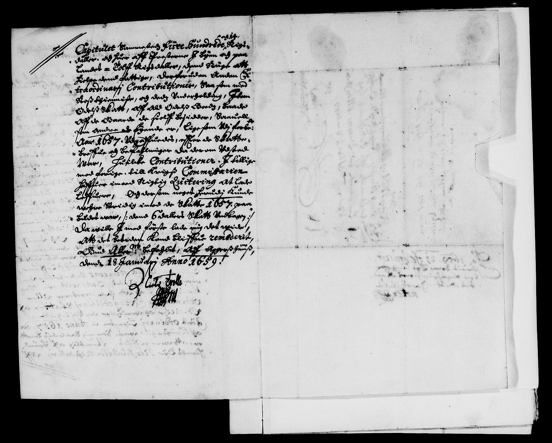 Rentekammeret inntil 1814, Reviderte regnskaper, Lensregnskaper, AV/RA-EA-5023/R/Rb/Rbw/L0137: Trondheim len, 1658-1659