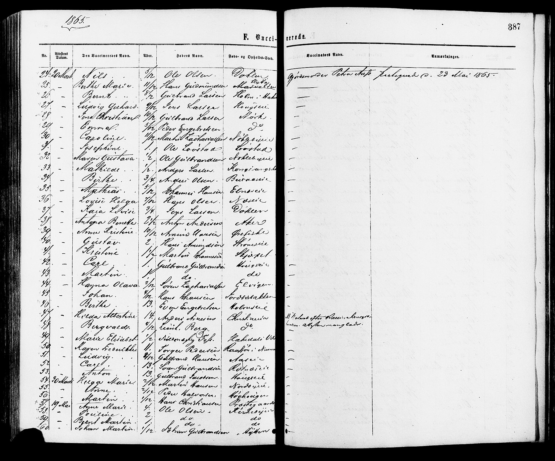 Nittedal prestekontor Kirkebøker, AV/SAO-A-10365a/F/Fa/L0006: Parish register (official) no. I 6, 1863-1878, p. 387