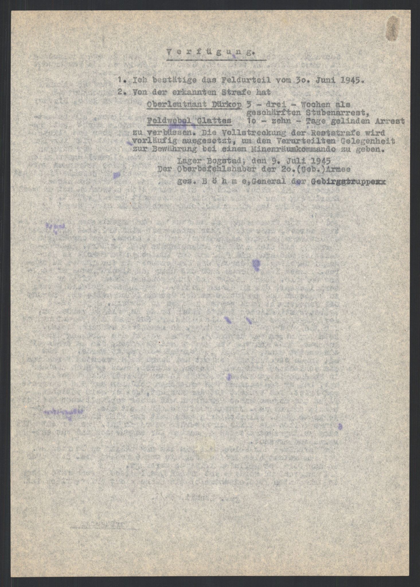 Forsvarets Overkommando. 2 kontor. Arkiv 11.4. Spredte tyske arkivsaker, AV/RA-RAFA-7031/D/Dar/Darc/L0019: FO.II, 1945, p. 1203