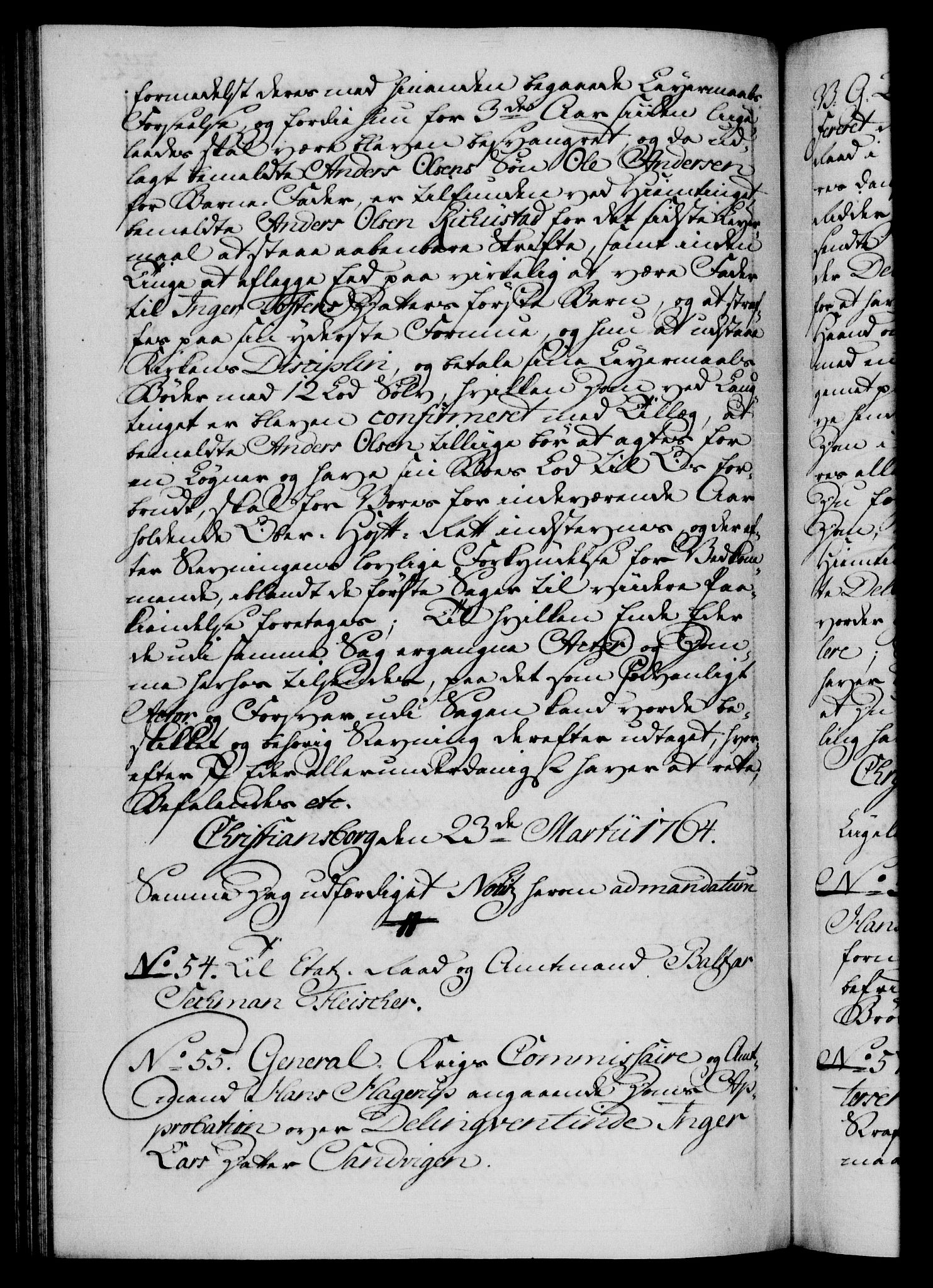 Danske Kanselli 1572-1799, RA/EA-3023/F/Fc/Fca/Fcab/L0037: Norske tegnelser, 1762-1766, p. 342b