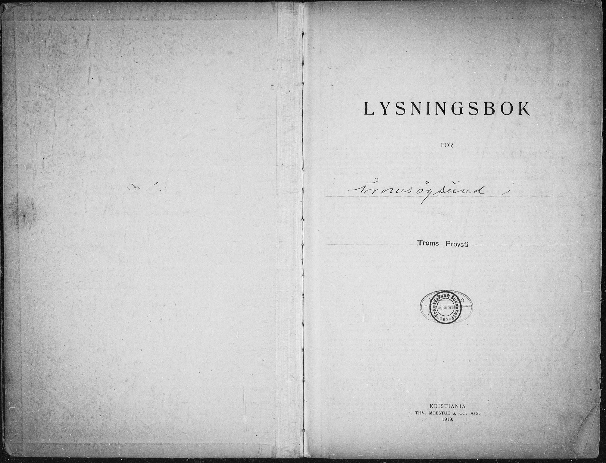 Tromsøysund sokneprestkontor, SATØ/S-1304/H/Hc/L0059: Banns register no. 59, 1919-1937
