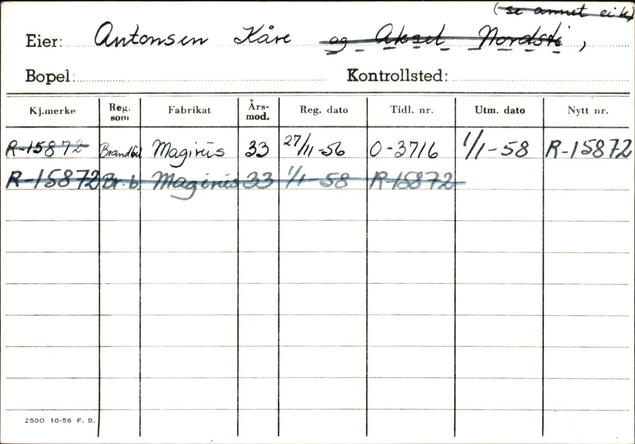 Statens vegvesen, Hordaland vegkontor, AV/SAB-A-5201/2/Ha/L0002: R-eierkort A, 1920-1971, p. 564