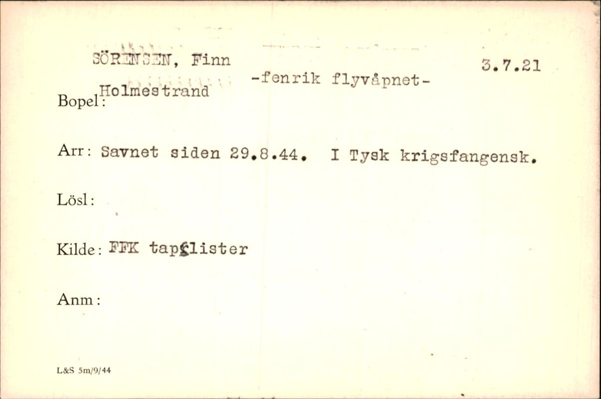 Forsvaret, Forsvarets krigshistoriske avdeling, AV/RA-RAFA-2017/Y/Yf/L0200: II-C-11-2102  -  Norske krigsfanger i Tyskland, 1940-1945, p. 1033