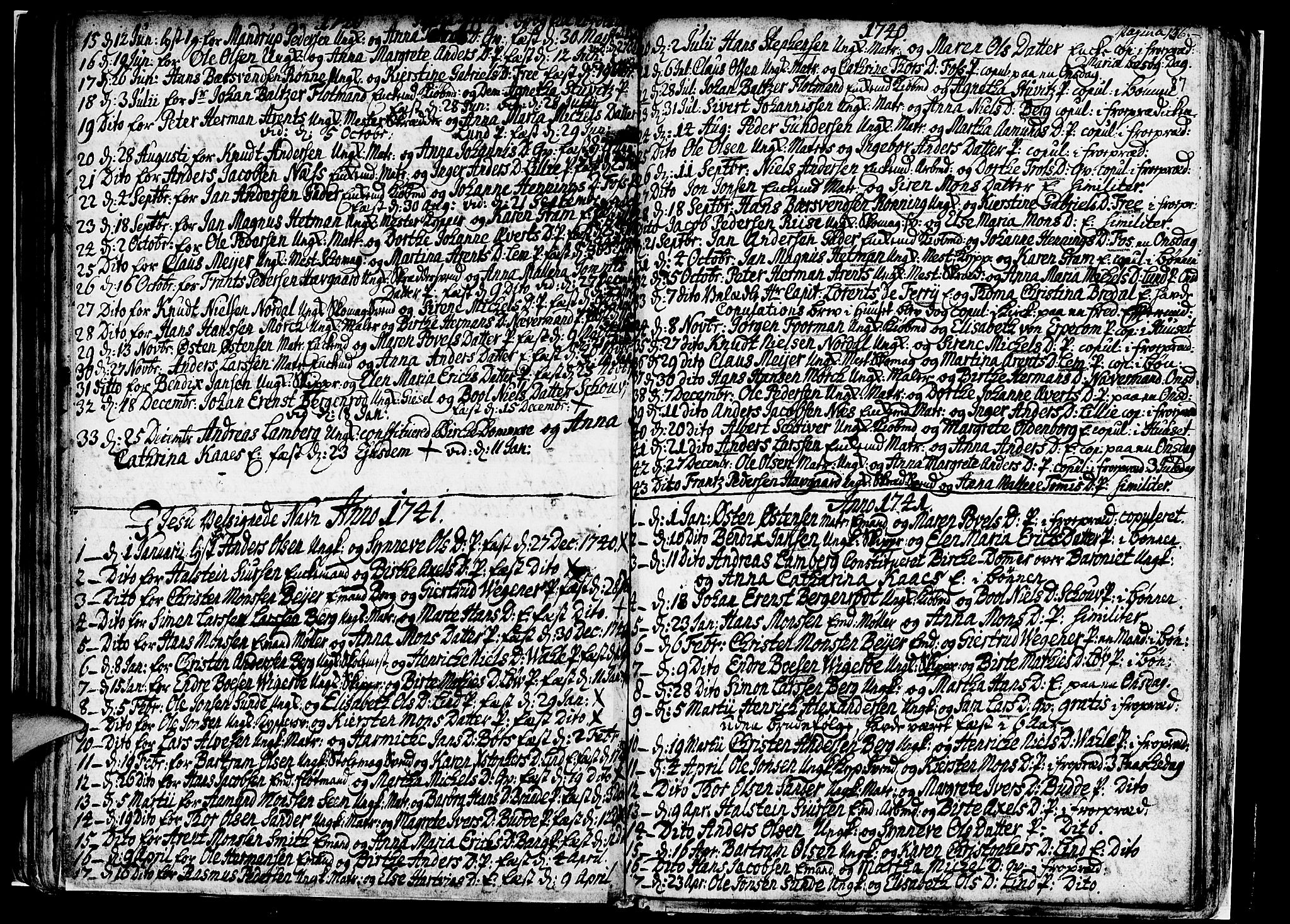 Nykirken Sokneprestembete, SAB/A-77101/H/Haa/L0007: Parish register (official) no. A 7, 1719-1781, p. 87