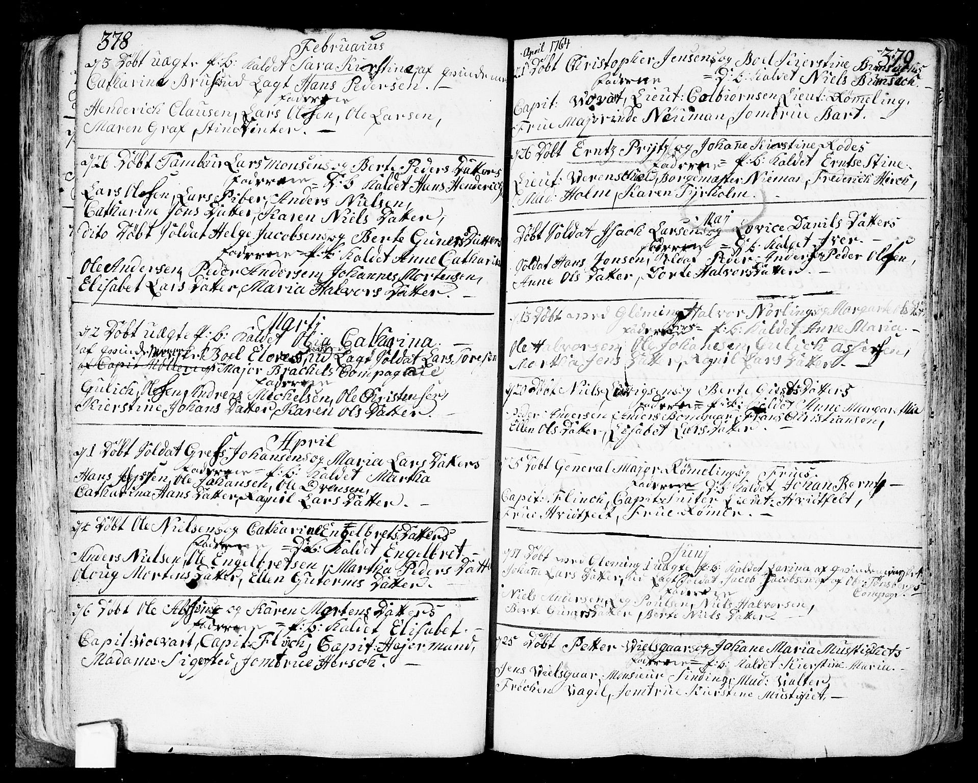 Fredrikstad prestekontor Kirkebøker, AV/SAO-A-11082/F/Fa/L0002: Parish register (official) no. 2, 1750-1804, p. 378-379