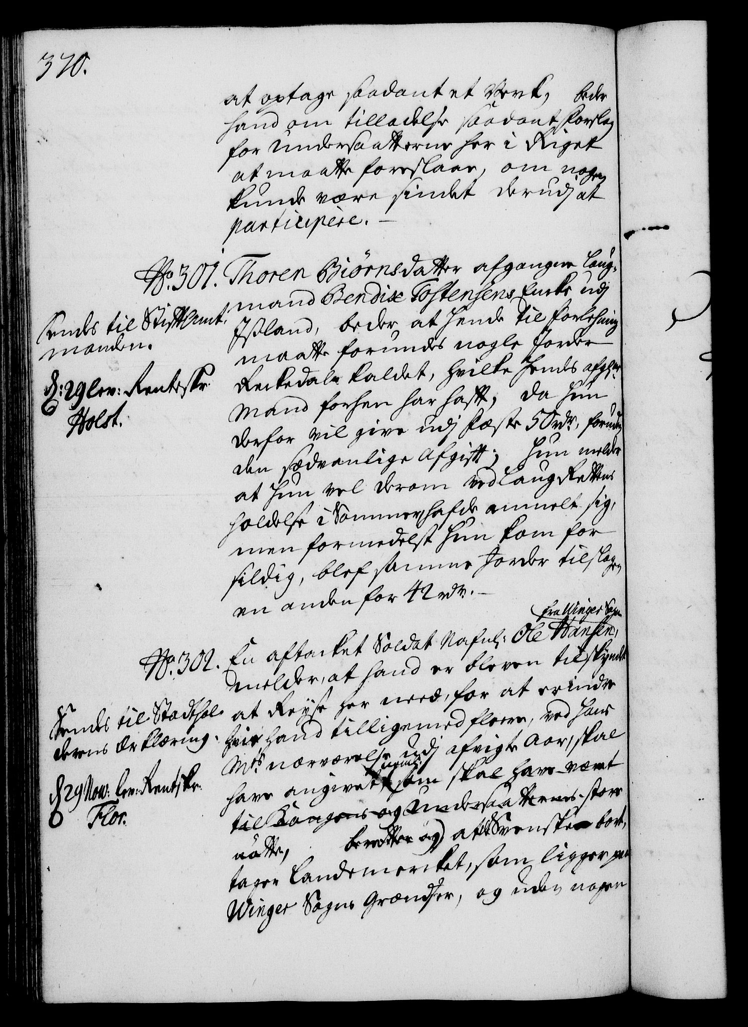 Rentekammeret, Kammerkanselliet, RA/EA-3111/G/Gh/Gha/L0016: Norsk ekstraktmemorialprotokoll (merket RK 53.61), 1734-1735, p. 370