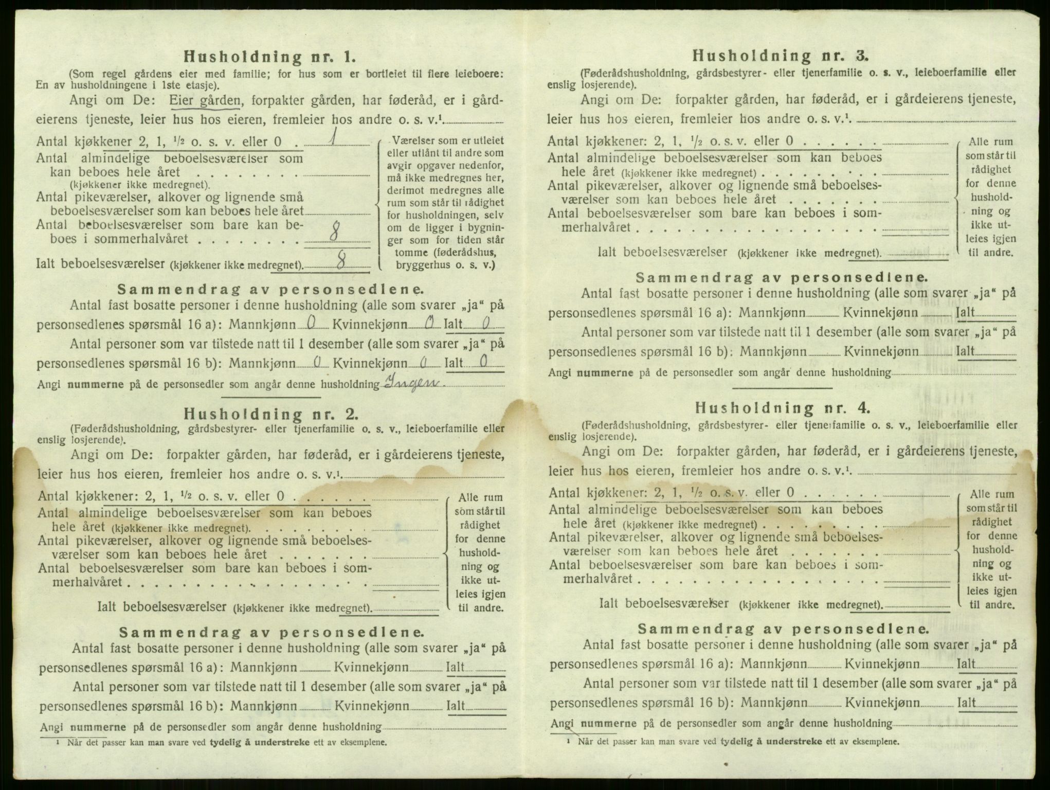 SAKO, 1920 census for Sem, 1920, p. 1649