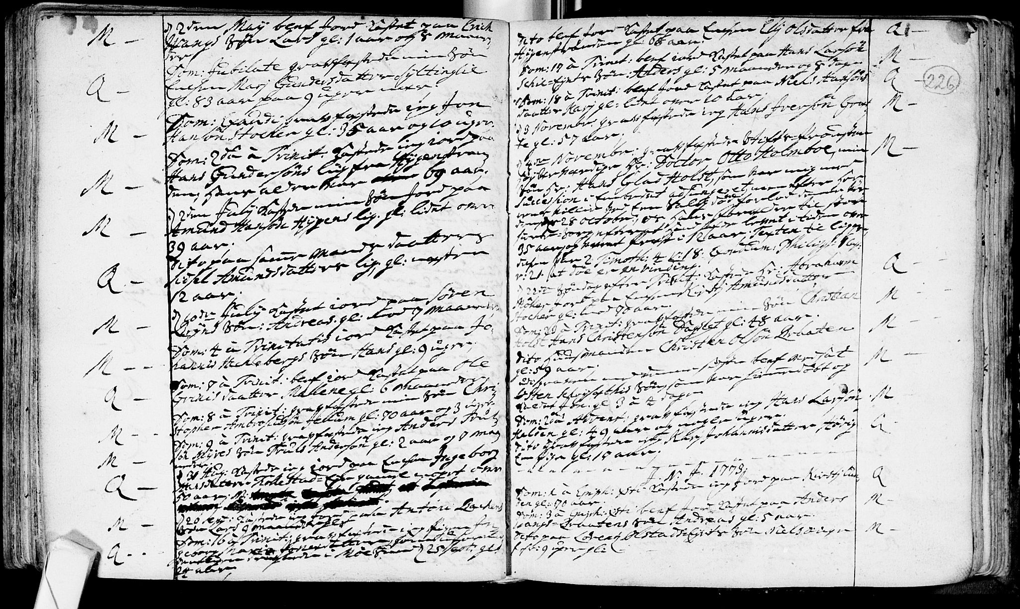 Røyken kirkebøker, SAKO/A-241/F/Fa/L0002: Parish register (official) no. 2, 1731-1782, p. 226