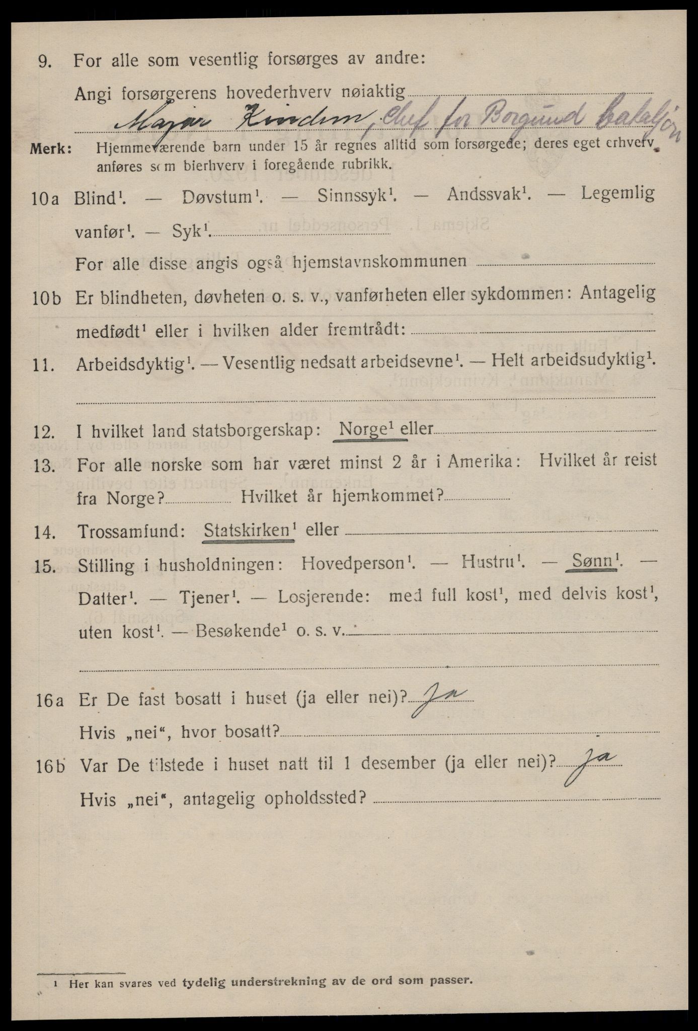 SAT, 1920 census for Molde, 1920, p. 6266