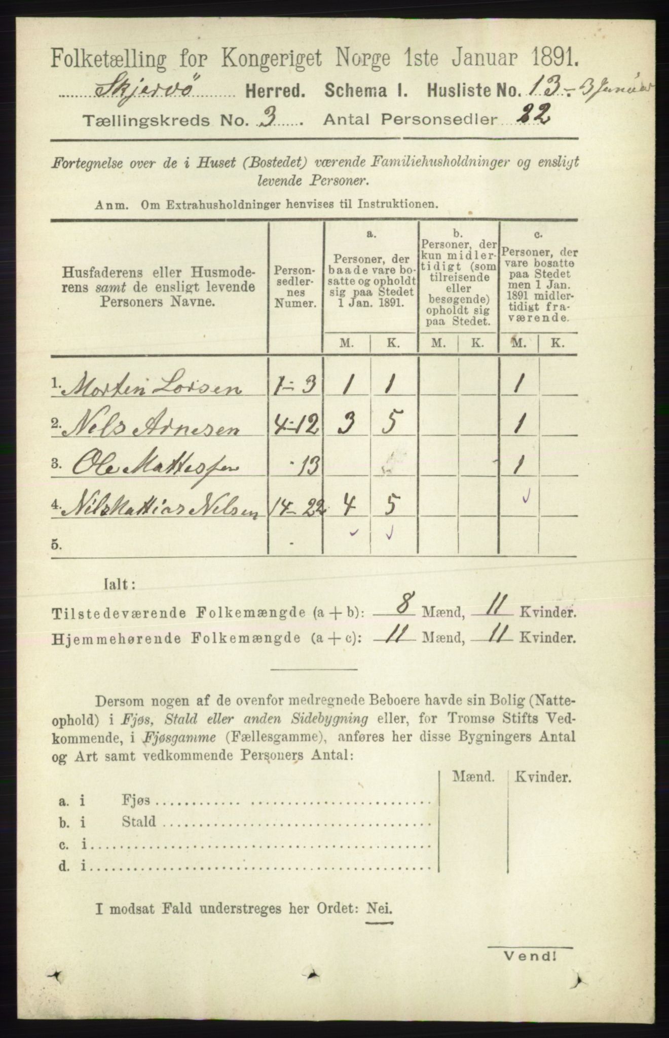 RA, 1891 census for 1941 Skjervøy, 1891, p. 1805