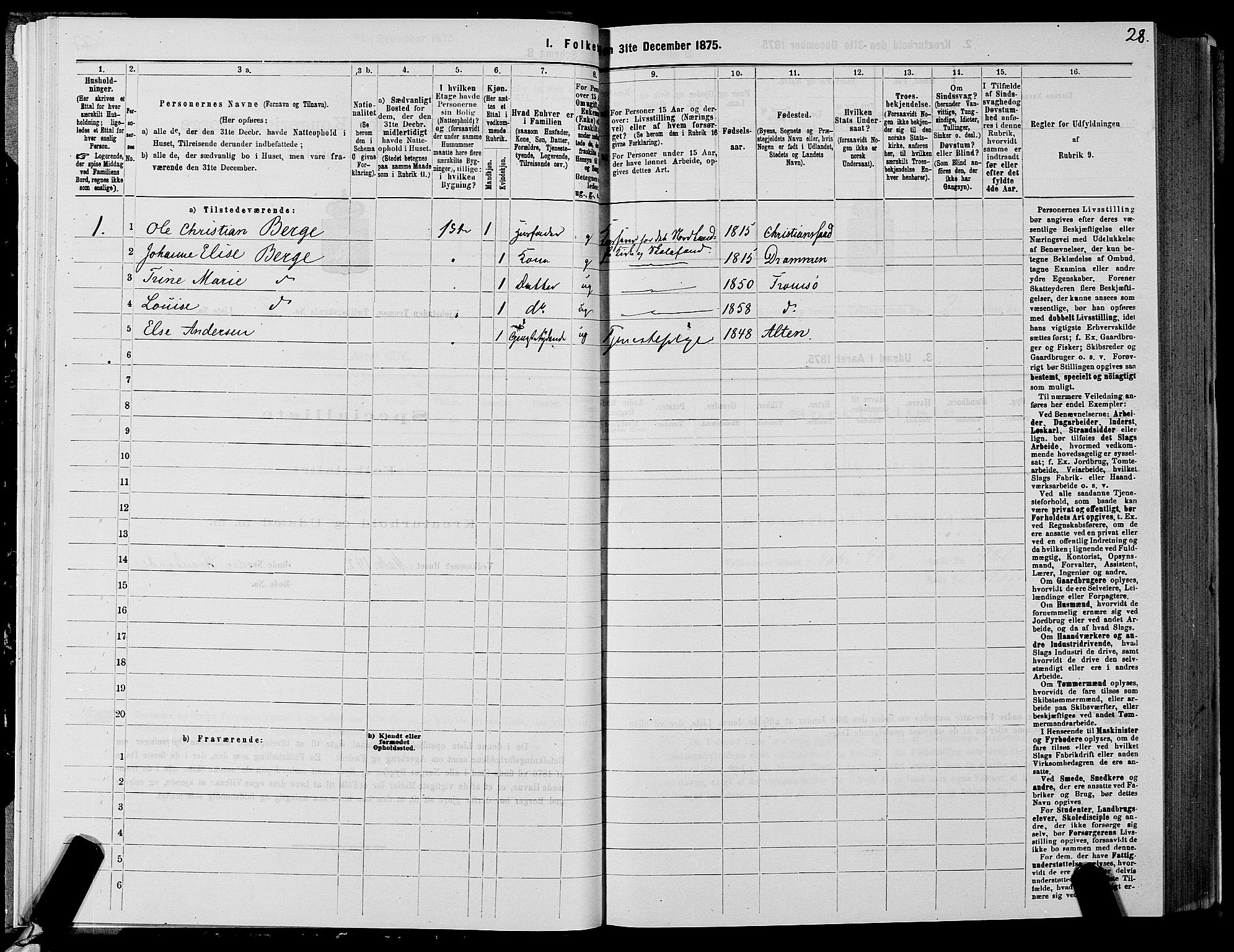 SATØ, 1875 census for 1902P Tromsø, 1875, p. 2028