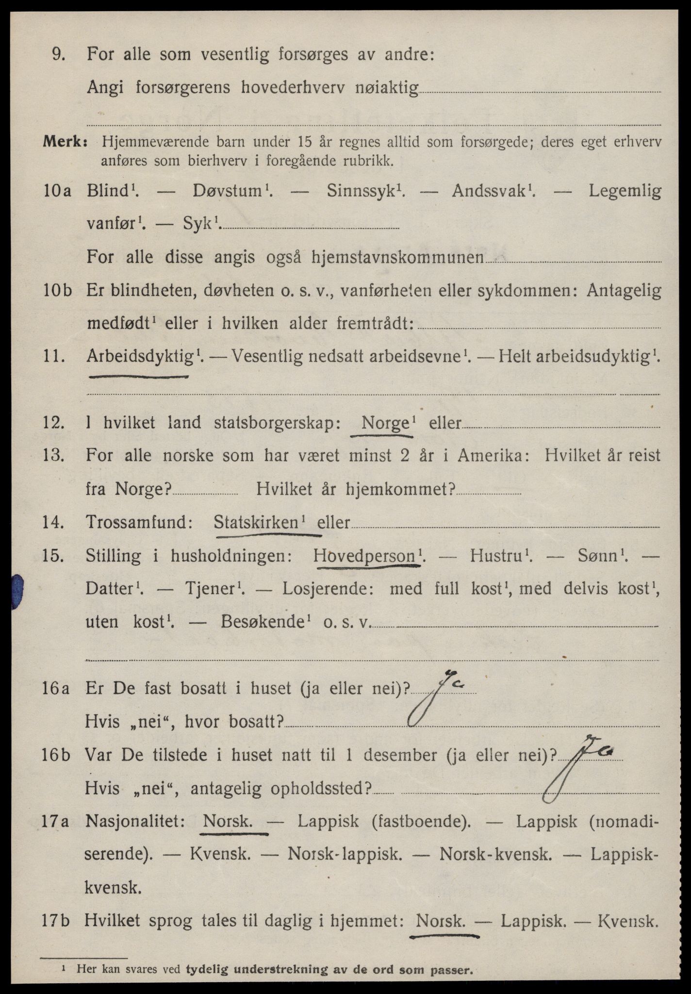 SAT, 1920 census for Nord-Frøya, 1920, p. 4652