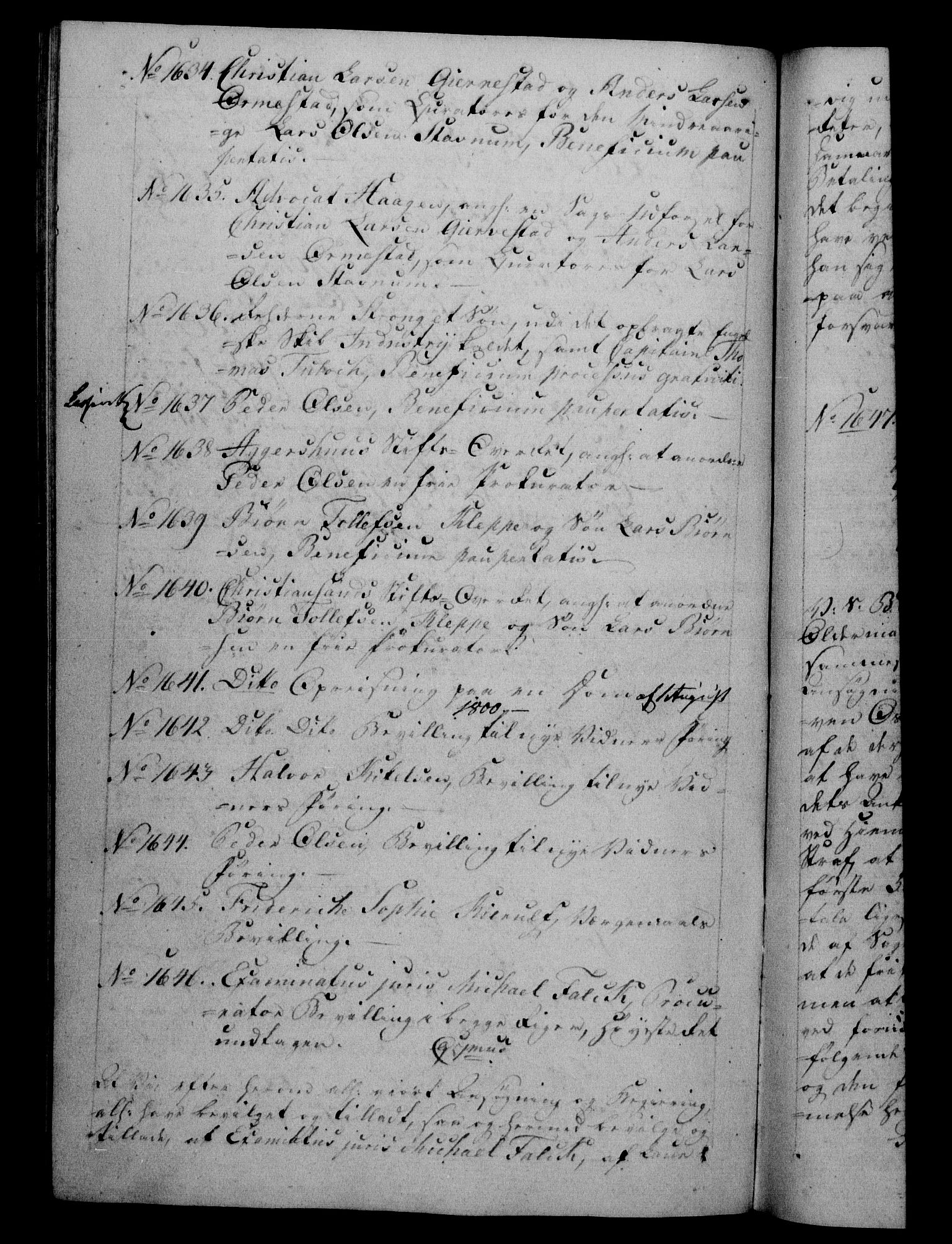 Danske Kanselli 1800-1814, RA/EA-3024/H/Hf/Hfb/Hfba/L0001: Registranter, 1800-1801, p. 406b