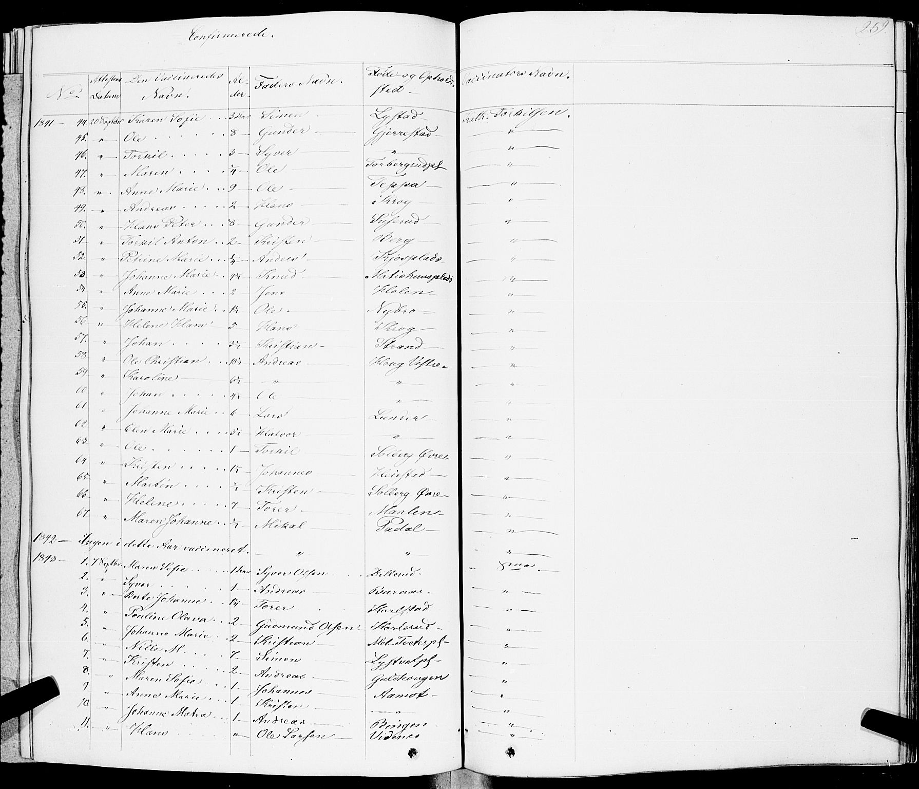 Skiptvet prestekontor Kirkebøker, AV/SAO-A-20009/F/Fa/L0006: Parish register (official) no. 6, 1839-1860, p. 260