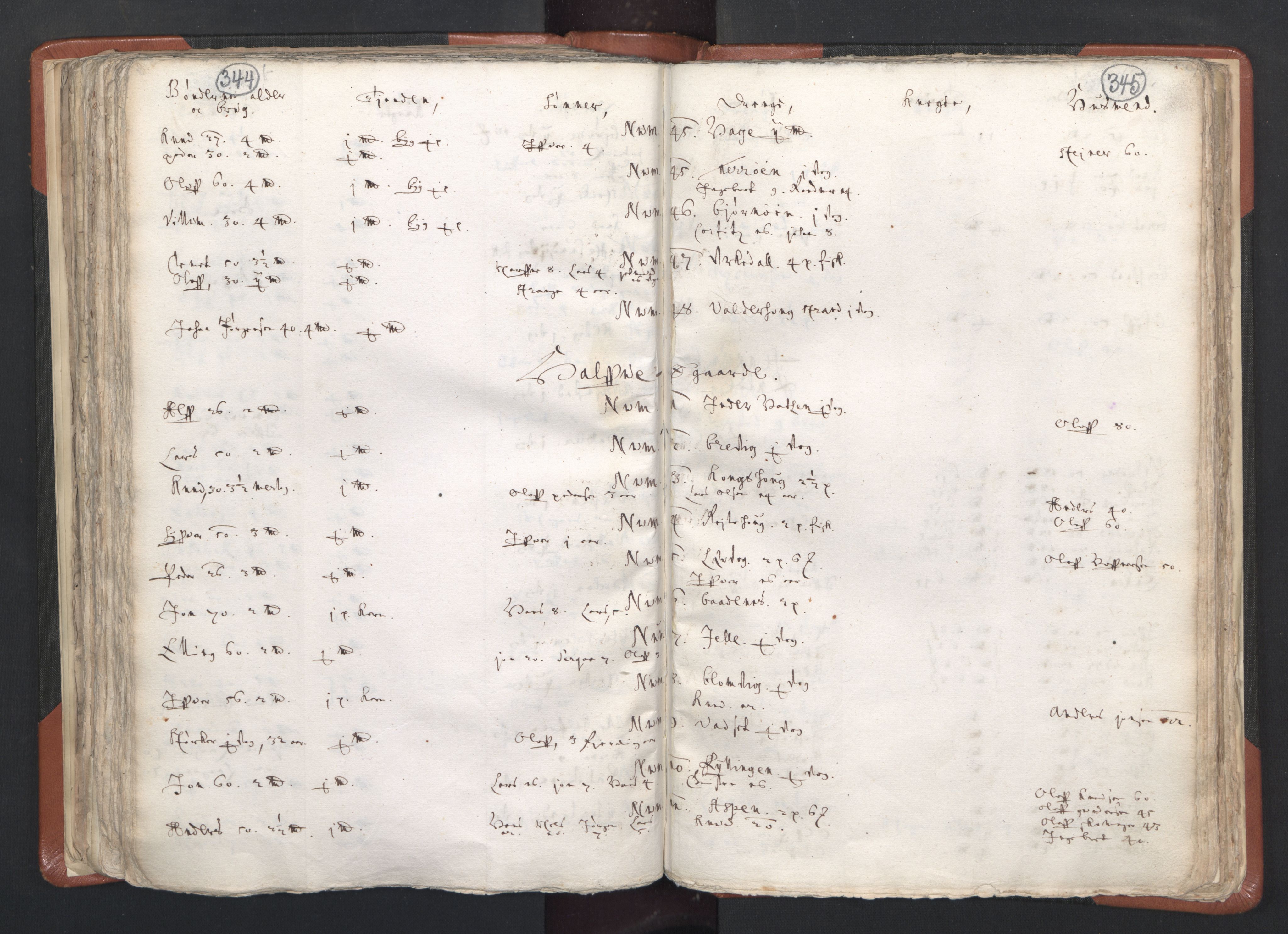 RA, Vicar's Census 1664-1666, no. 26: Sunnmøre deanery, 1664-1666, p. 344-345