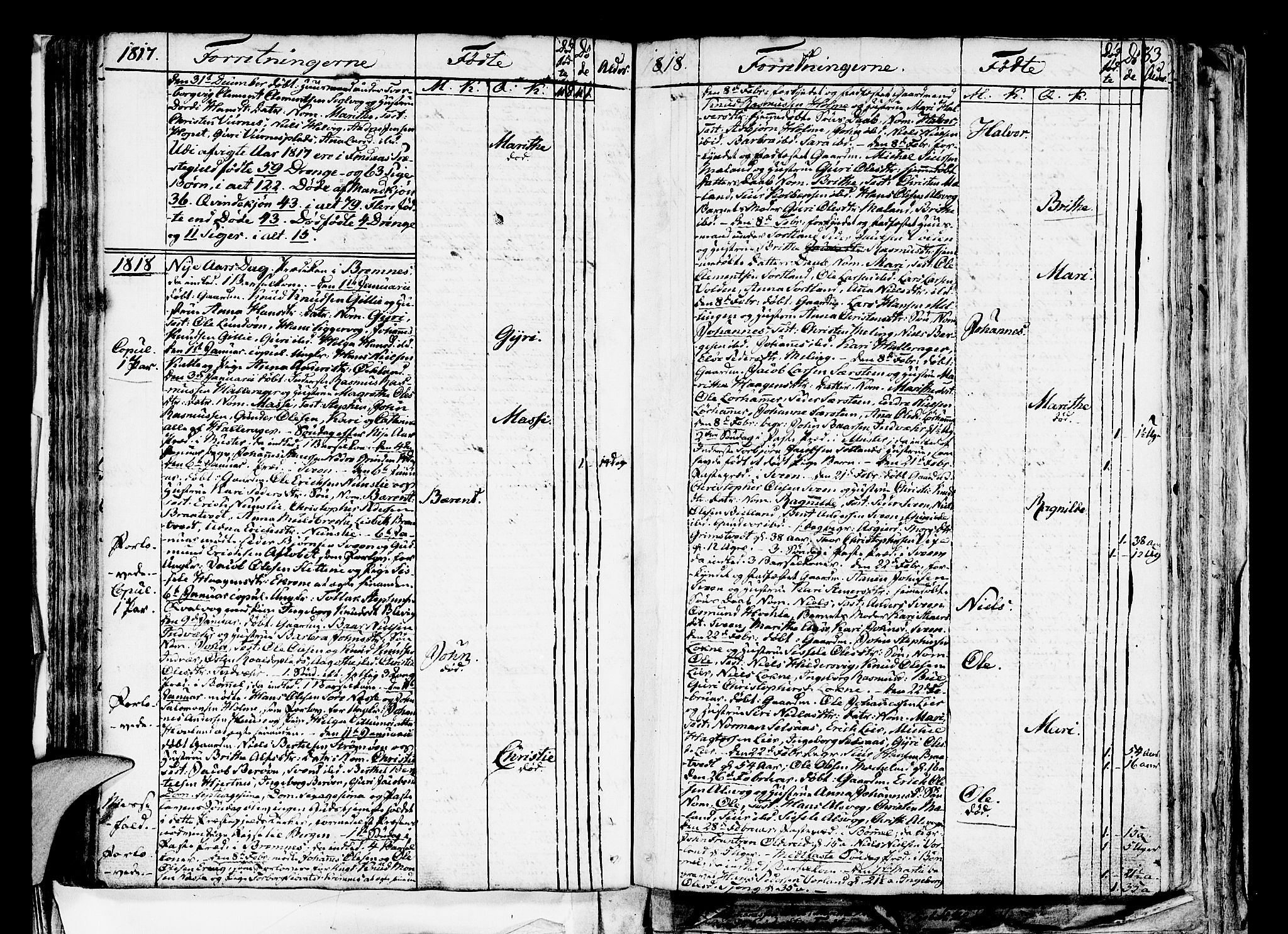 Finnås sokneprestembete, AV/SAB-A-99925/H/Ha/Haa/Haaa/L0004: Parish register (official) no. A 4, 1804-1830, p. 83