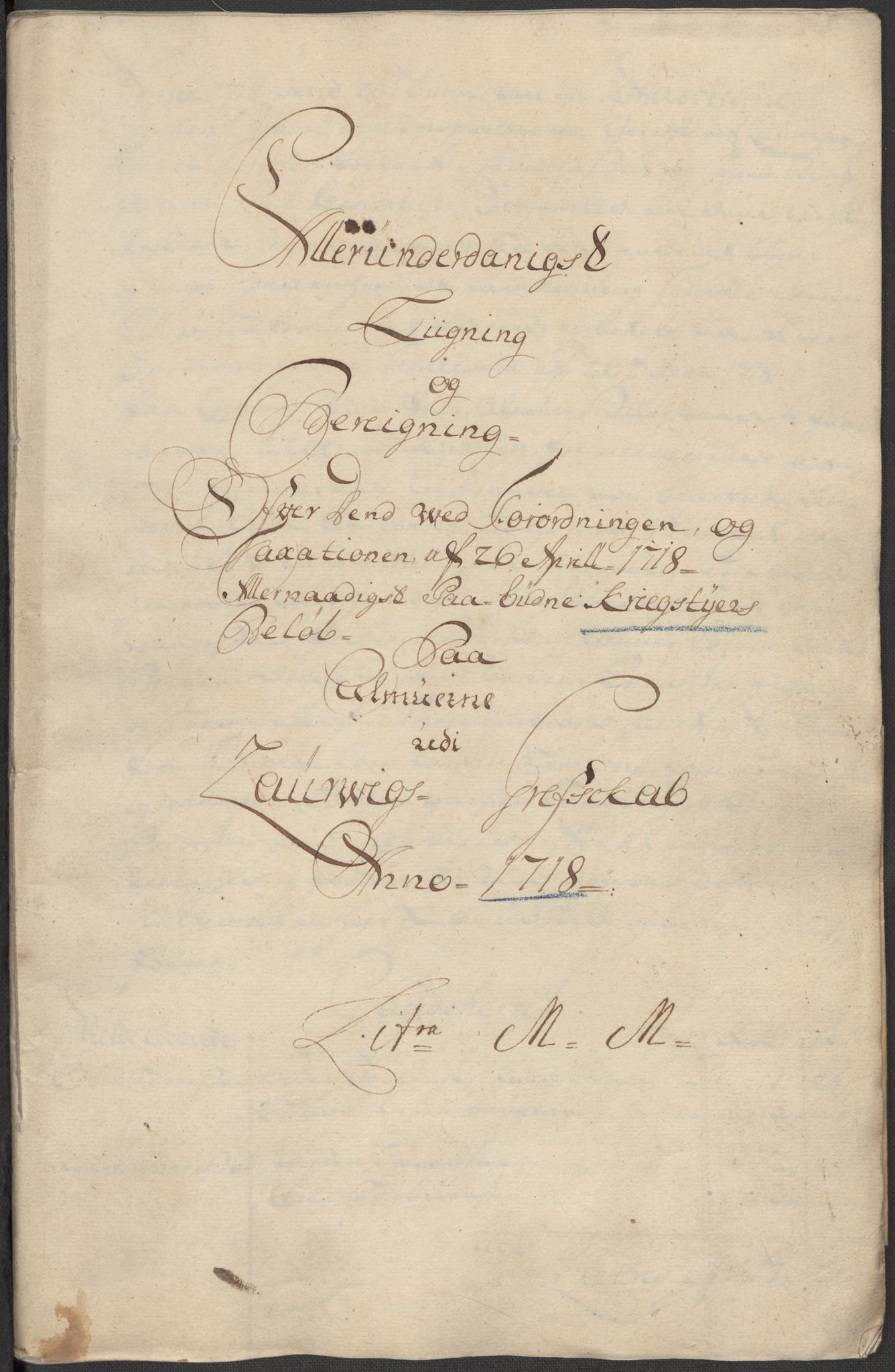 Rentekammeret inntil 1814, Reviderte regnskaper, Fogderegnskap, RA/EA-4092/R33/L1988: Fogderegnskap Larvik grevskap, 1718, p. 224