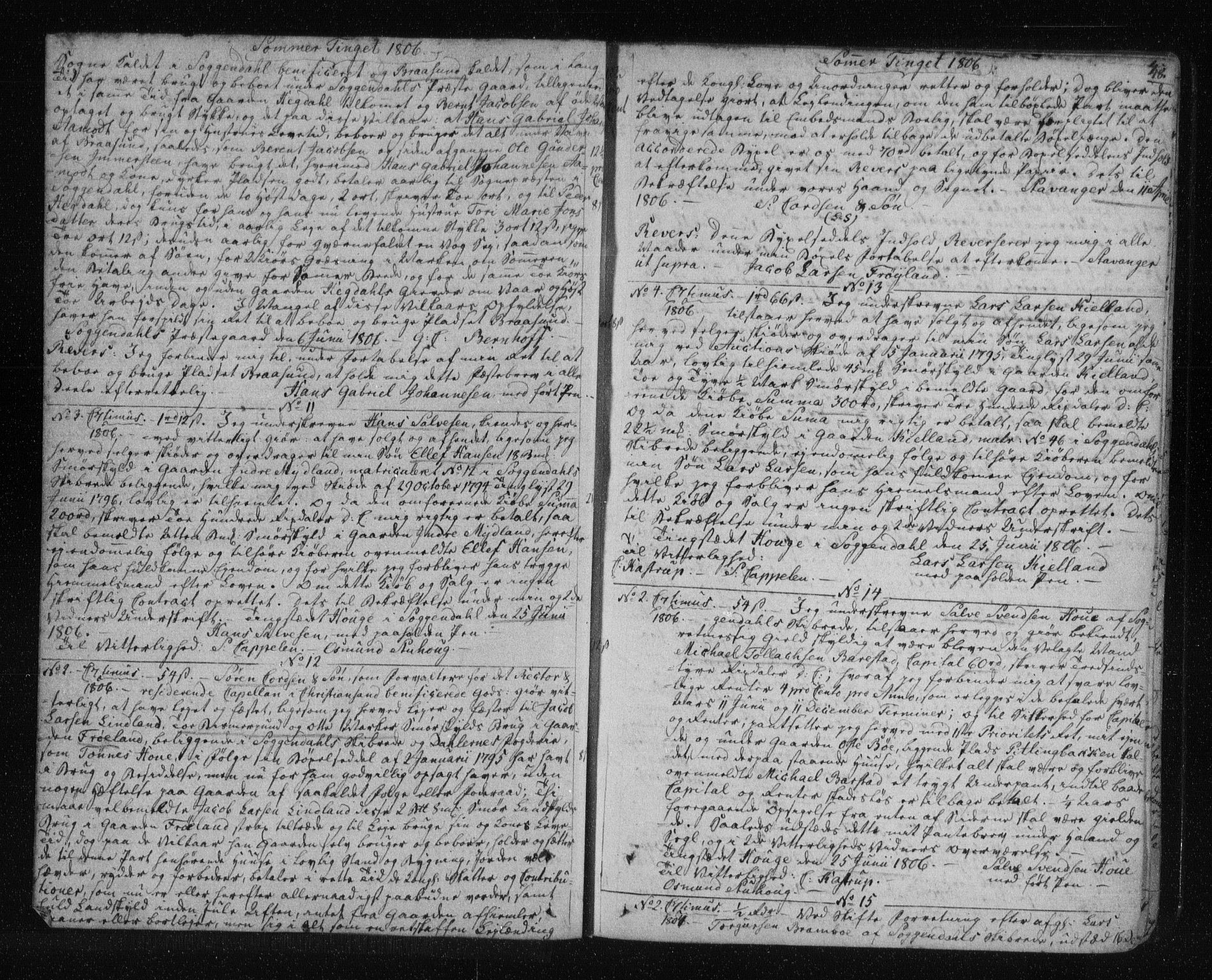 Jæren og Dalane sorenskriveri, AV/SAST-A-100306/4/41/41B/L0011: Mortgage book no. 8, 1805-1812, p. 48