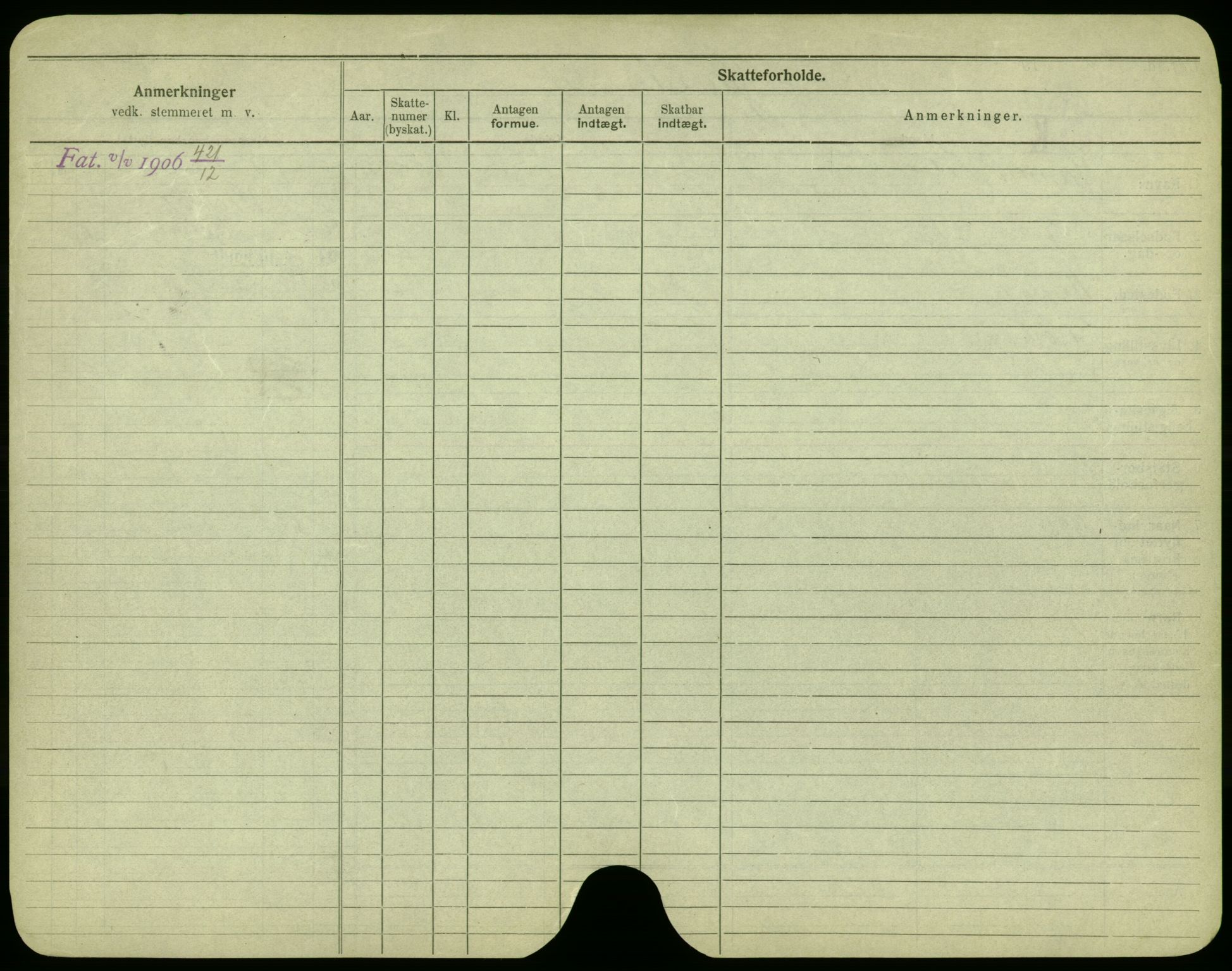 Oslo folkeregister, Registerkort, AV/SAO-A-11715/F/Fa/Fac/L0005: Menn, 1906-1914, p. 227b