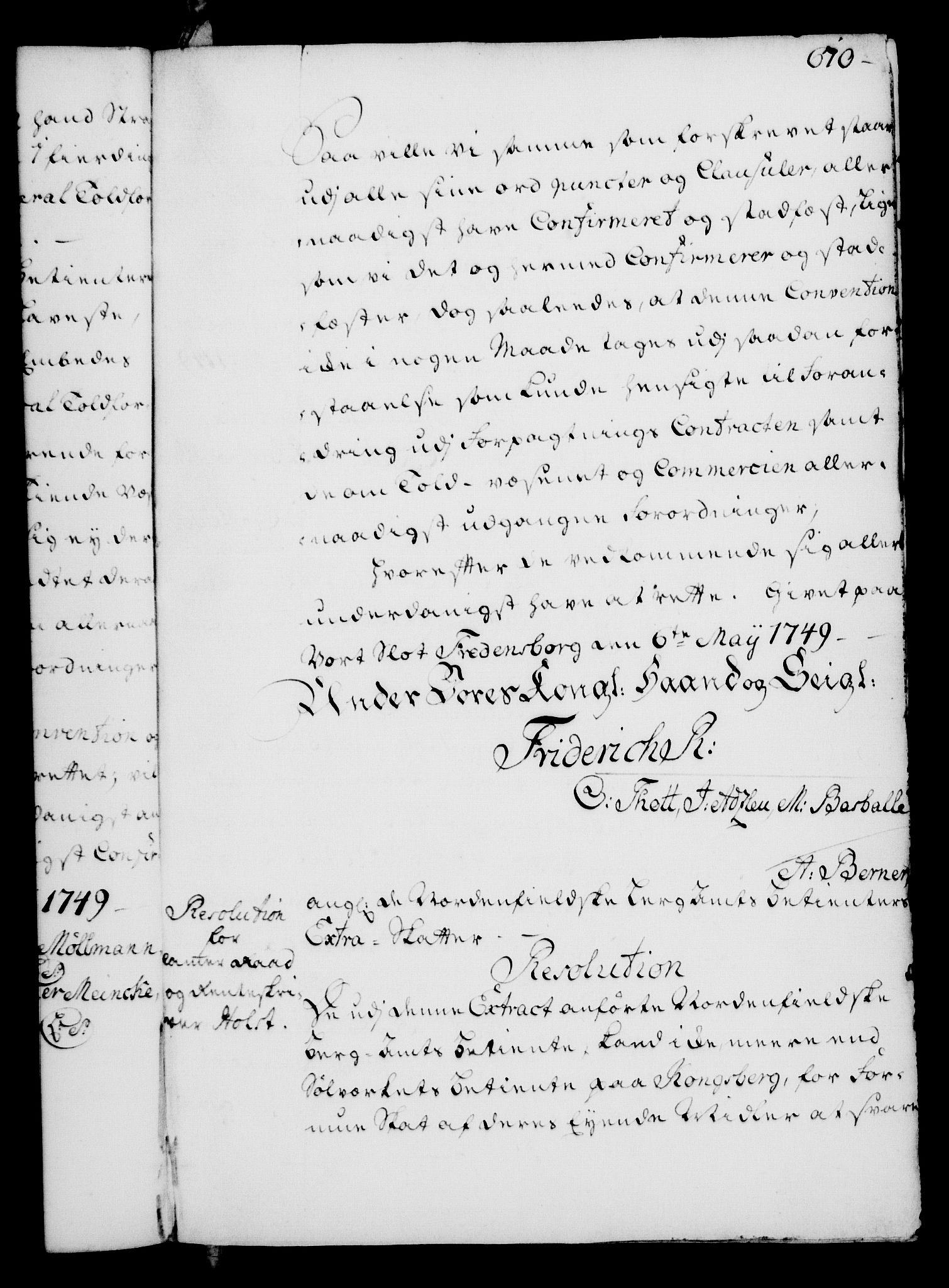 Rentekammeret, Kammerkanselliet, AV/RA-EA-3111/G/Gg/Gga/L0005: Norsk ekspedisjonsprotokoll med register (merket RK 53.5), 1741-1749, p. 670