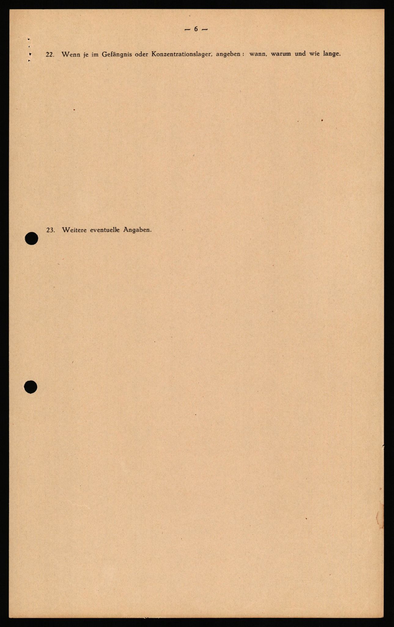 Forsvaret, Forsvarets overkommando II, RA/RAFA-3915/D/Db/L0027: CI Questionaires. Tyske okkupasjonsstyrker i Norge. Tyskere., 1945-1946, p. 50