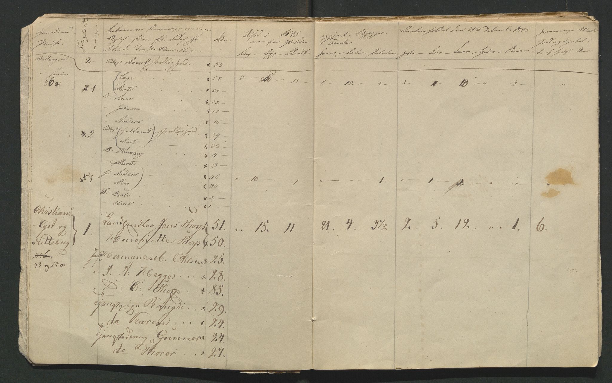 SAH, 1845 Census for Jevnaker parish, 1845, p. 84