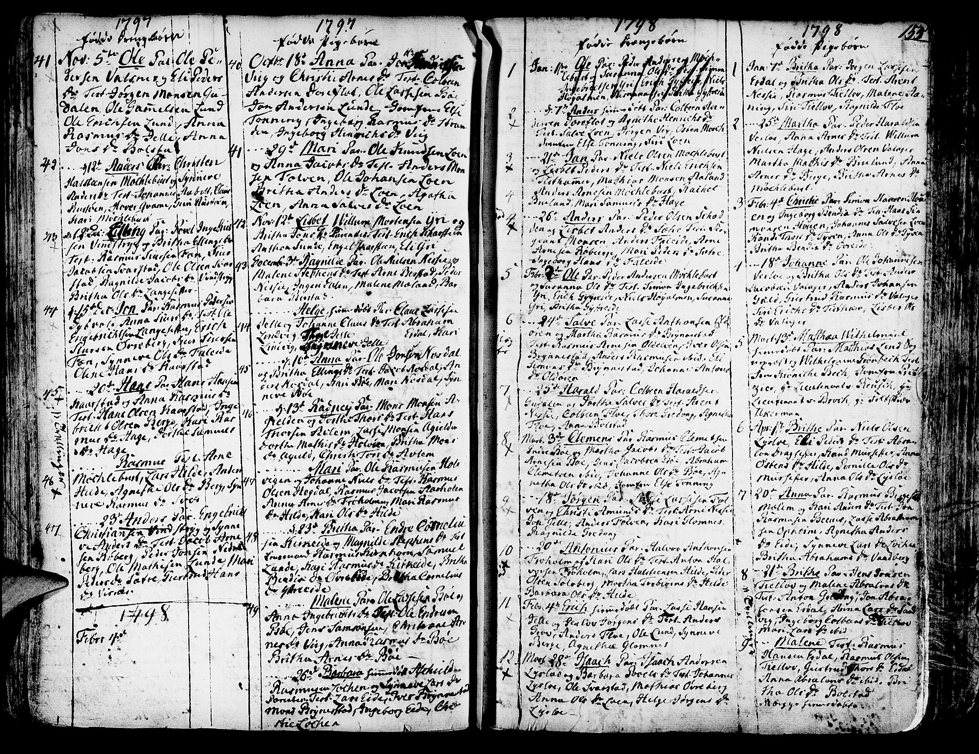 Innvik sokneprestembete, SAB/A-80501: Parish register (official) no. A 1, 1750-1816, p. 155