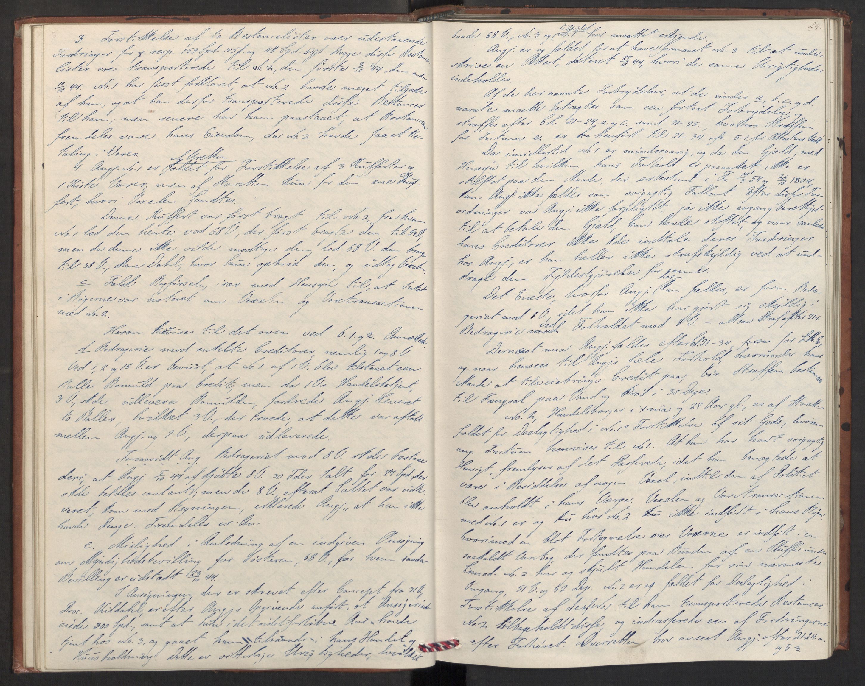 Høyesterett, AV/RA-S-1002/E/Eb/Eba/L0039/0001: Voteringsprotokoller / Voteringsprotokoll, 1846, p. 23b-24a