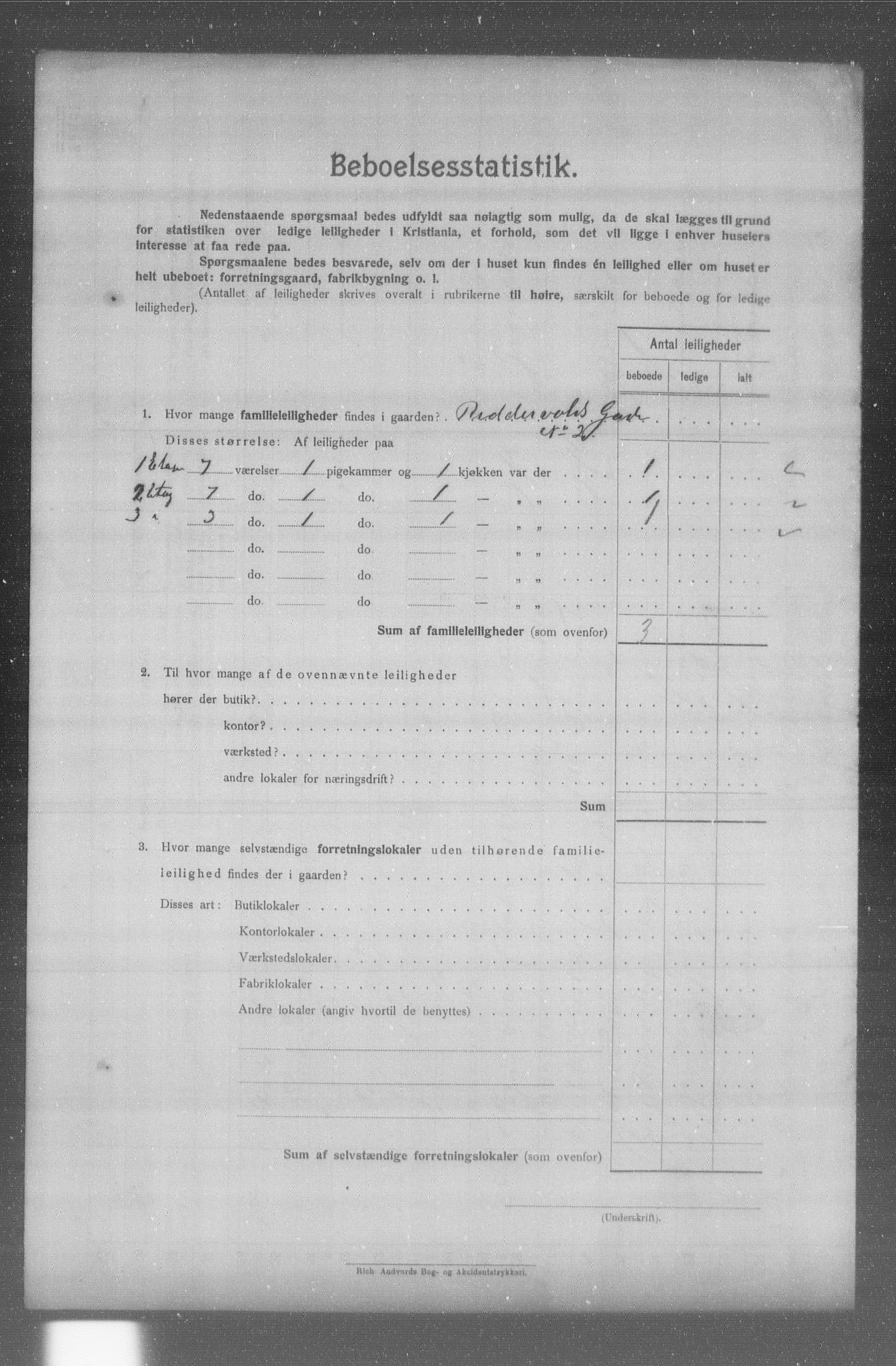 OBA, Municipal Census 1904 for Kristiania, 1904, p. 15999