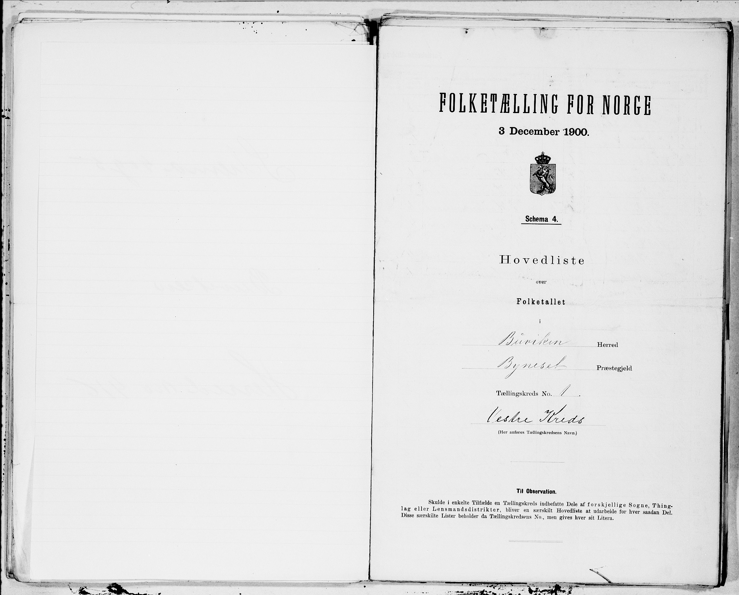 SAT, 1900 census for Buvik, 1900, p. 2