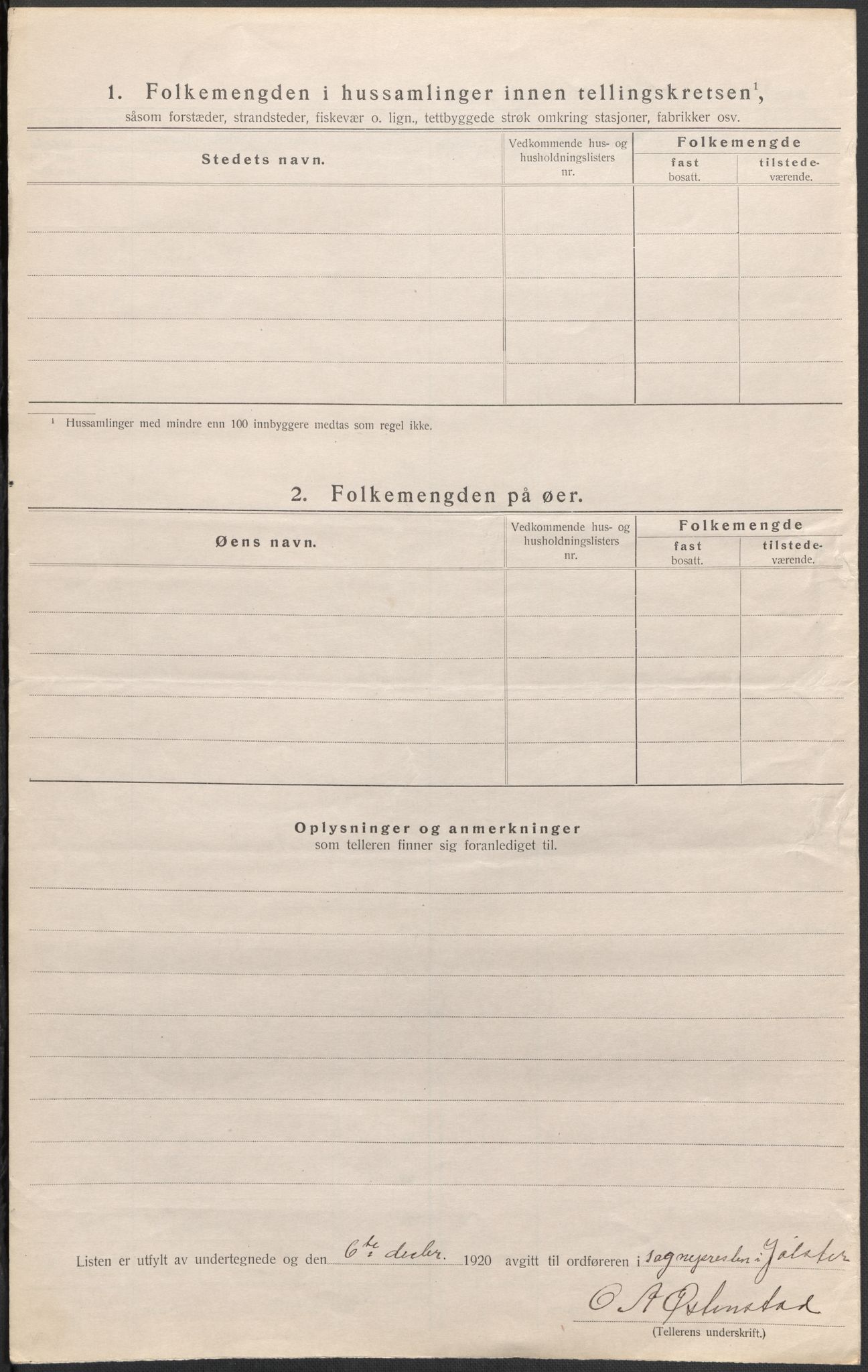 SAB, 1920 census for Jølster, 1920, p. 41